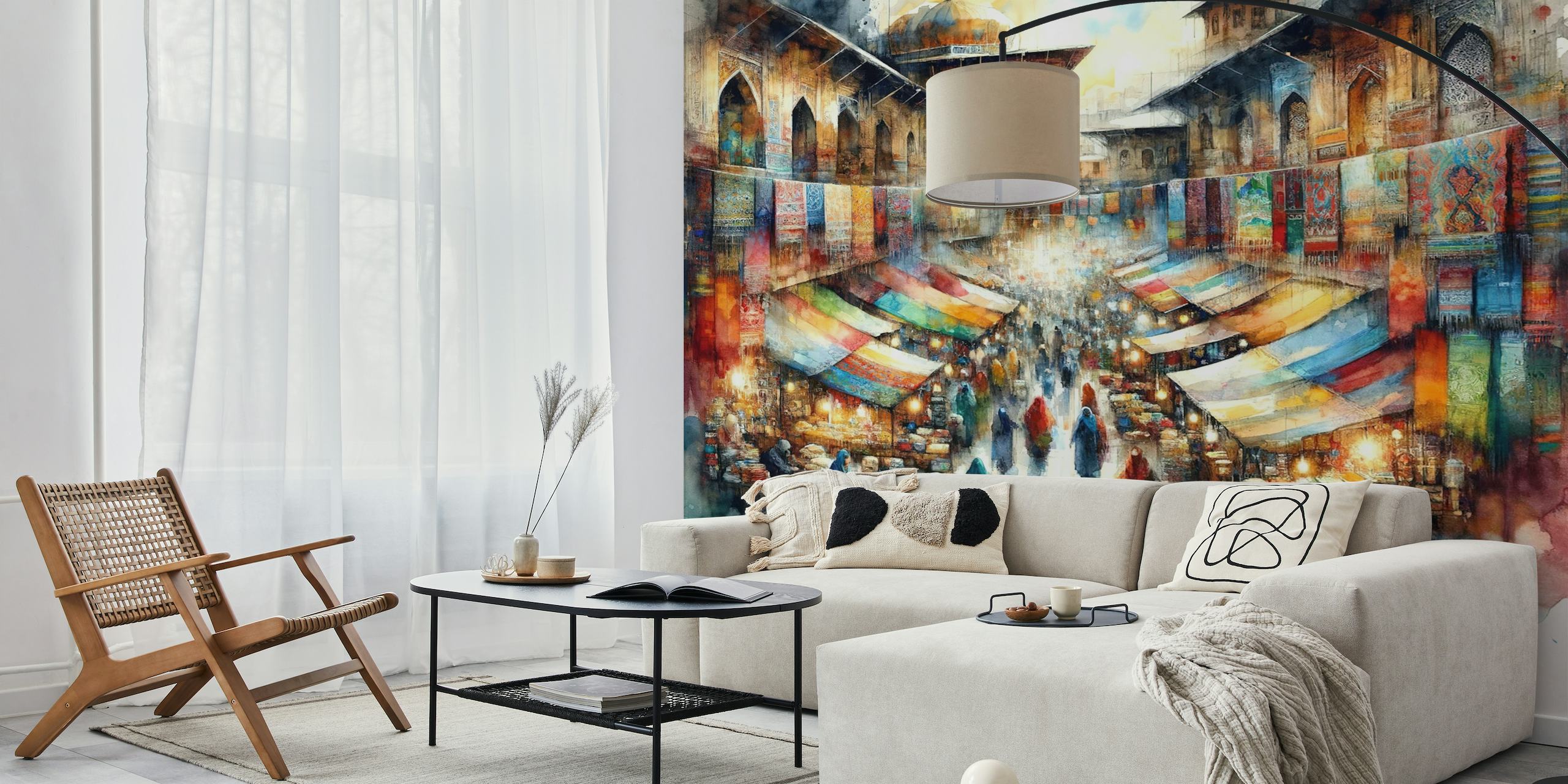 Bazaar's Symphony of Colors wallpaper