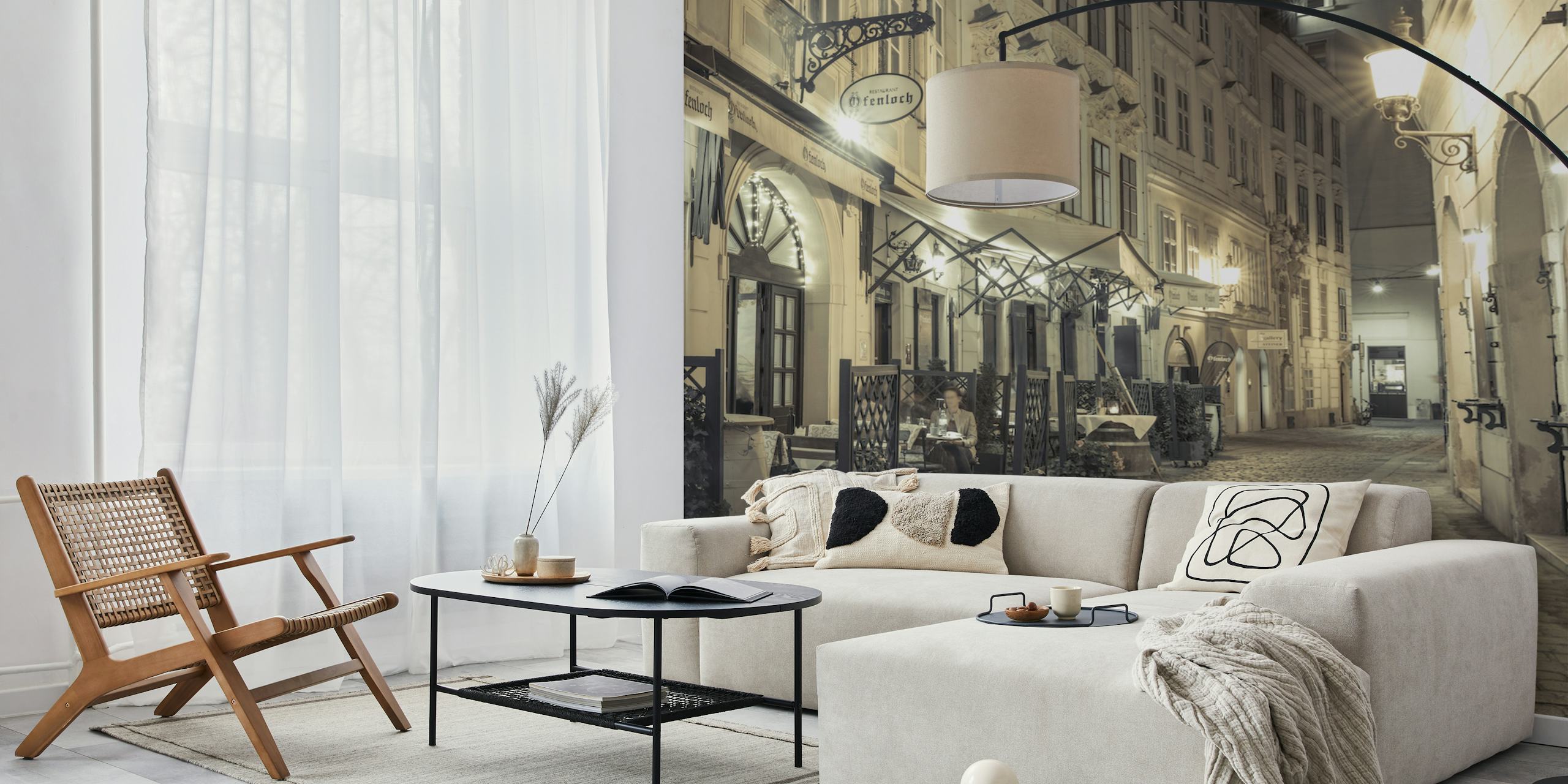 Elegantti Viennese Delights tapettisuunnittelu
