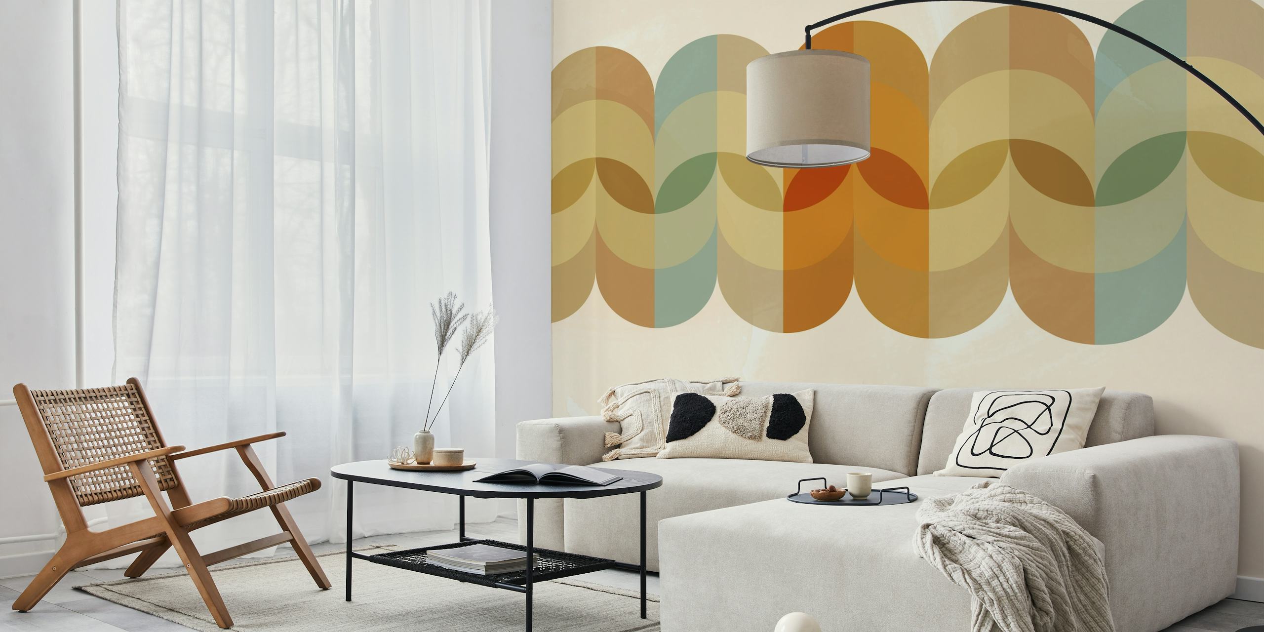 Japandi Border wallpaper | Happywall