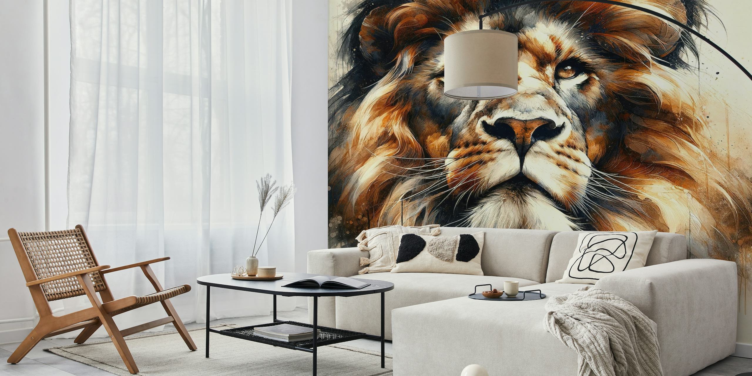 Powerful Lion papiers peint