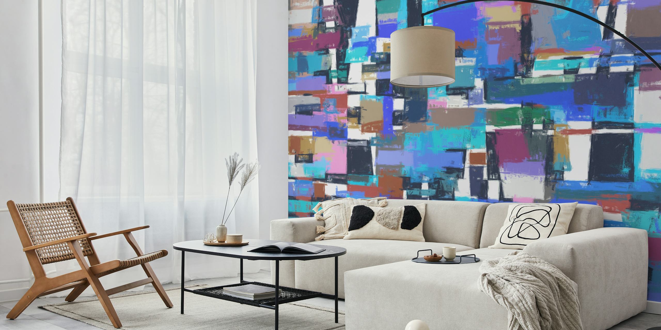 Vibrant wallpaper design for interiors