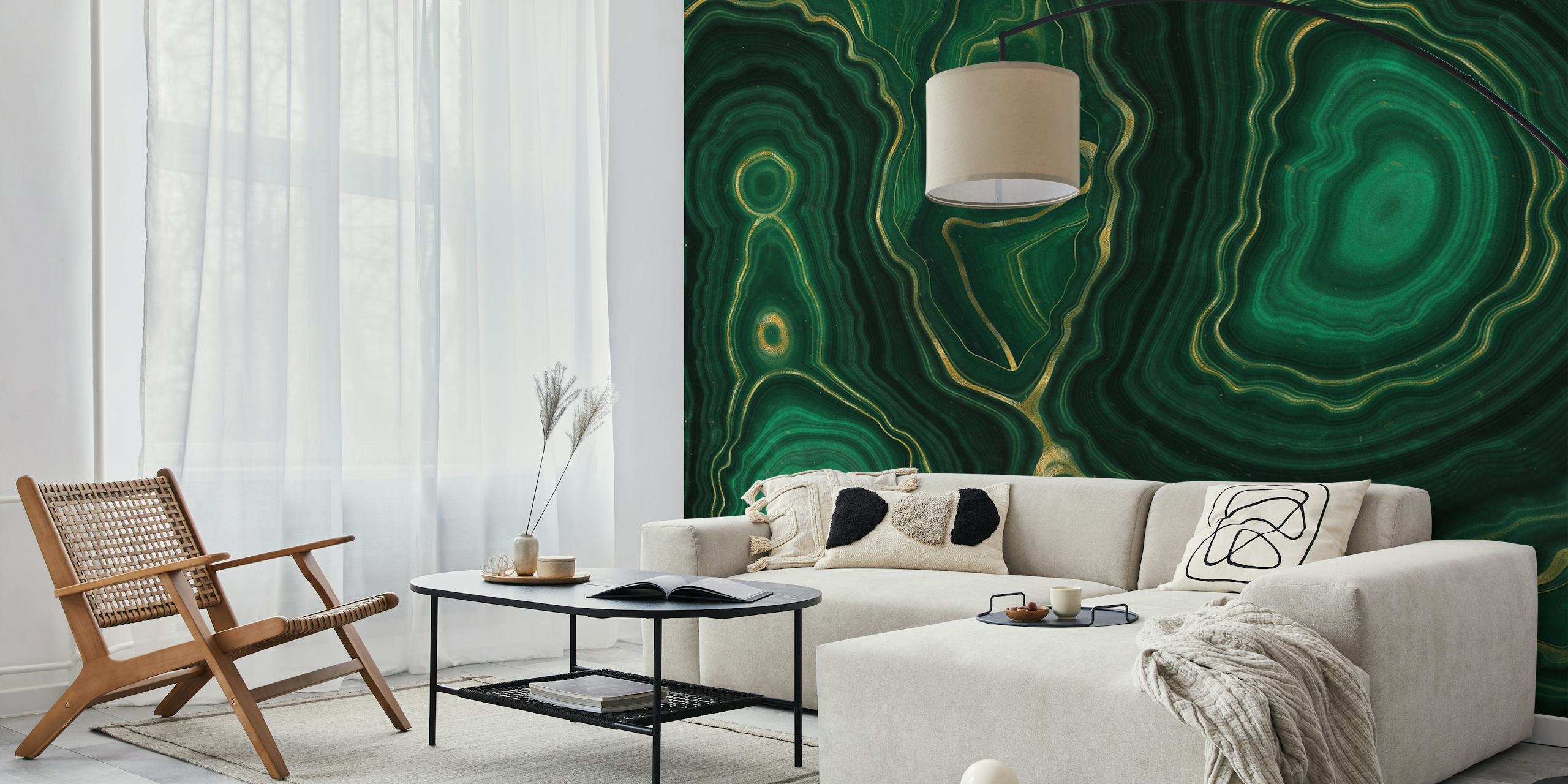 Elegantna tekstura smaragdnog mramora