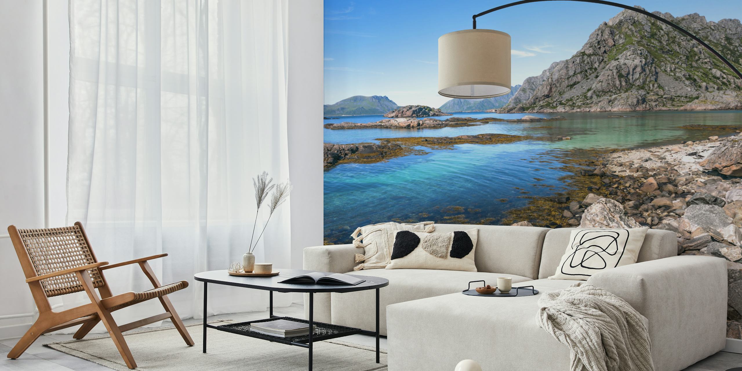 Rocky Splendor wallpaper in a room setting