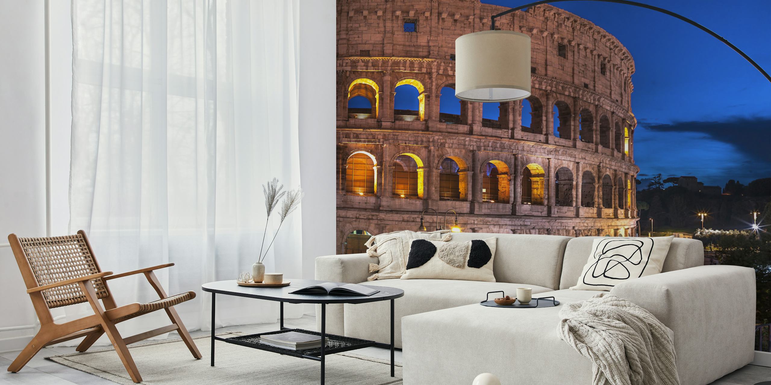 Famous Colosseum tapeta prikazana u sobi