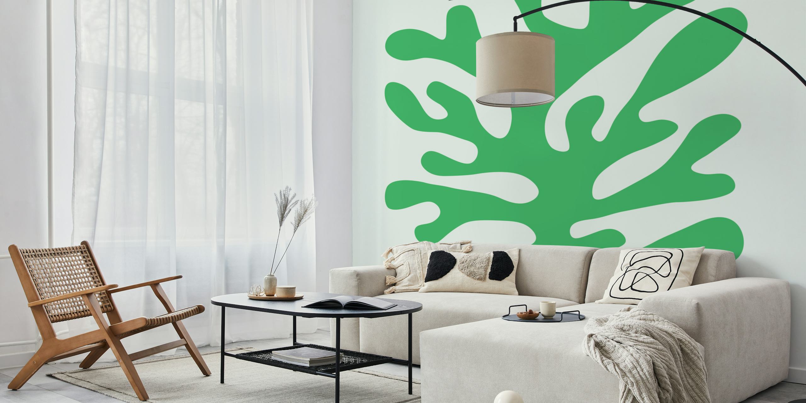 Matisse wallpaper design displayed in a room