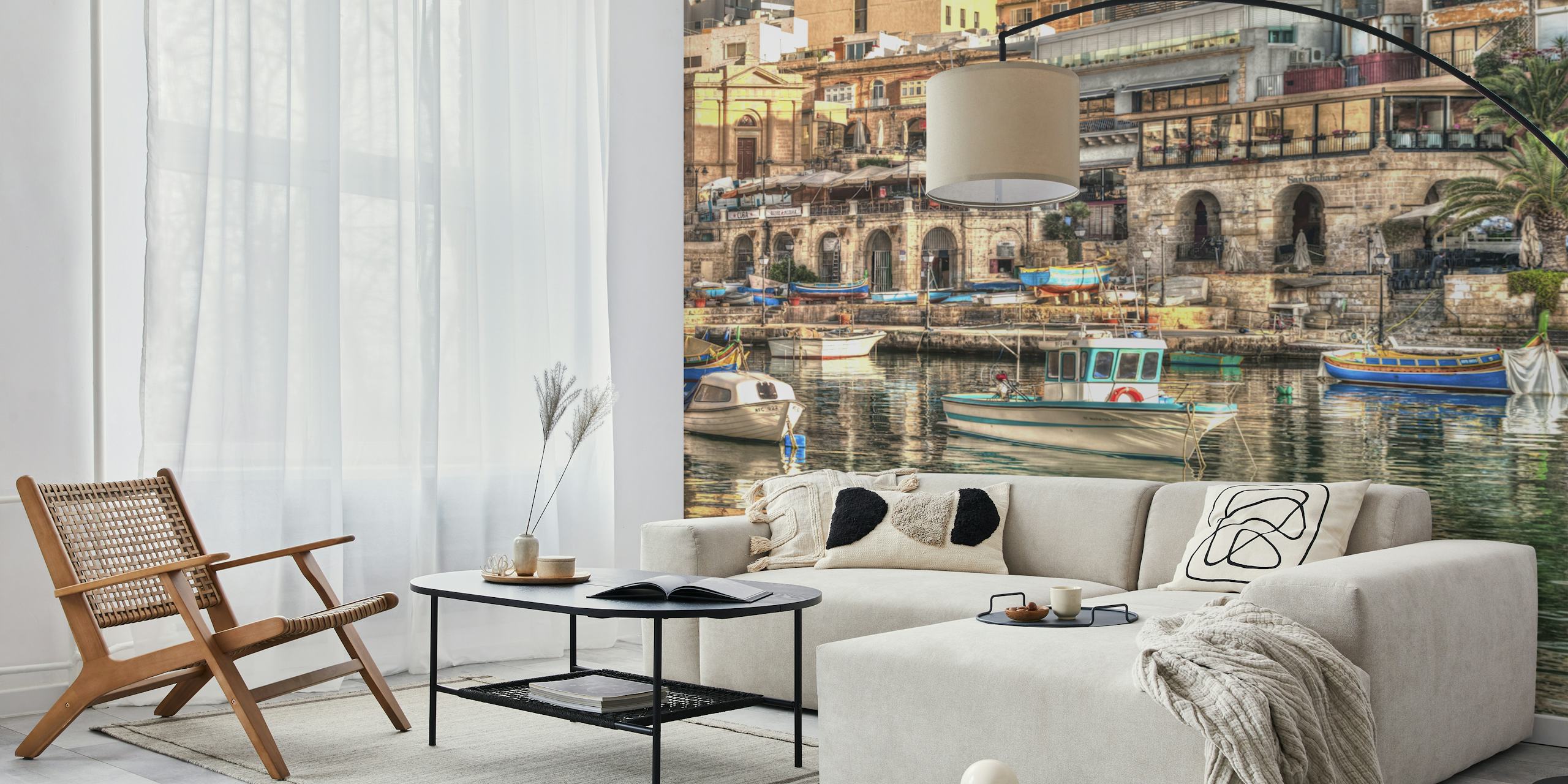 St Julians Bay wallpaper ontwerp