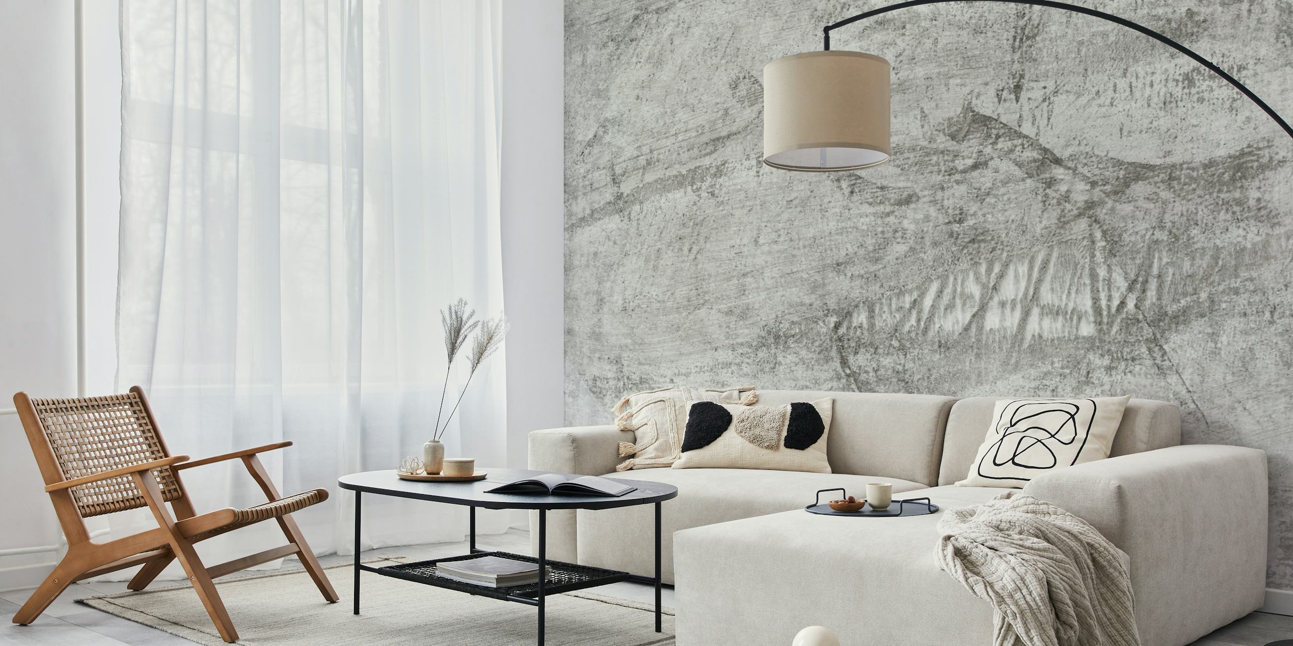Gray textured wallpaper featuring abstract patterns and subtle tones