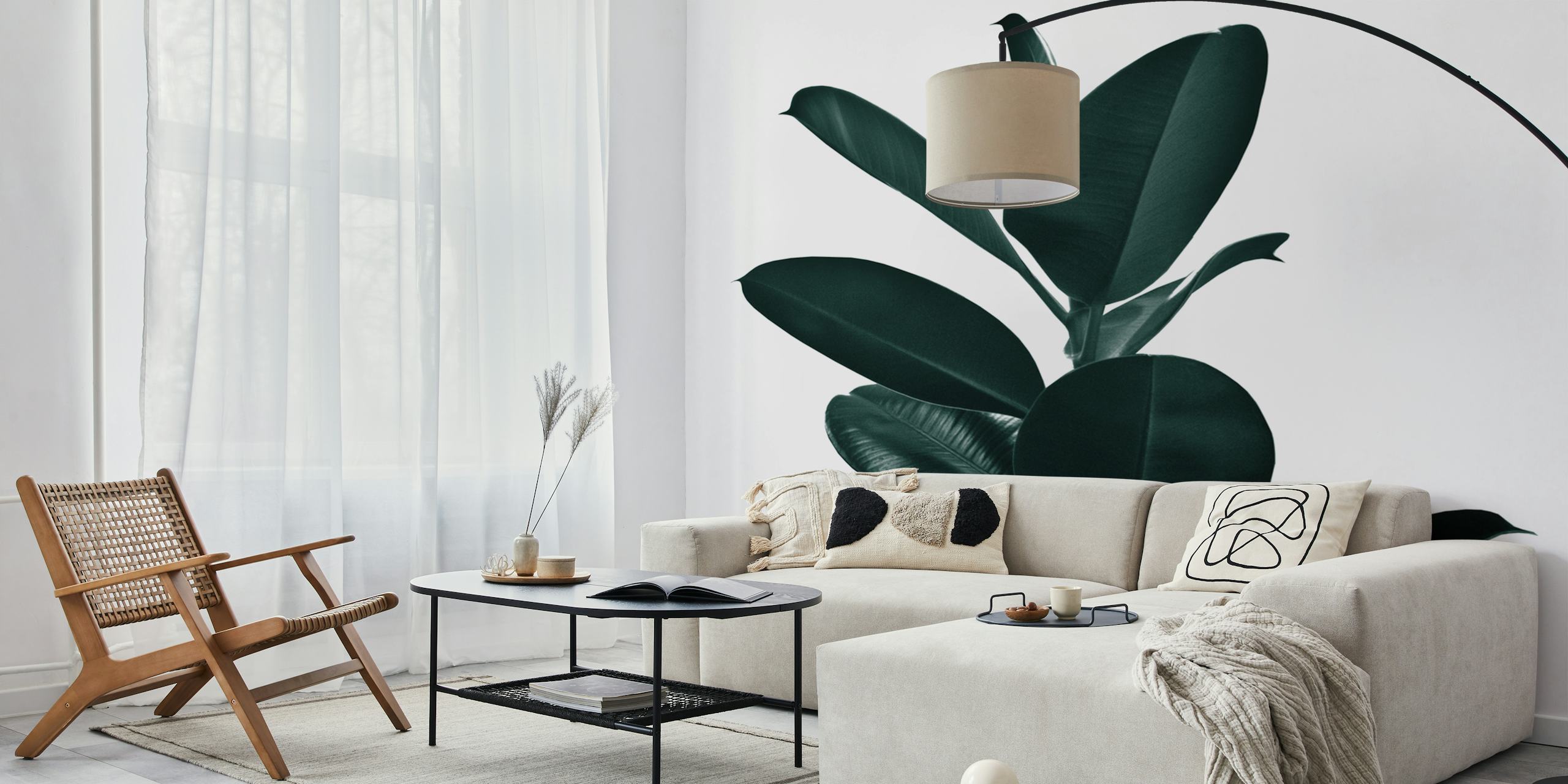 Ficus Finesse 1 tapetdesign i et rum