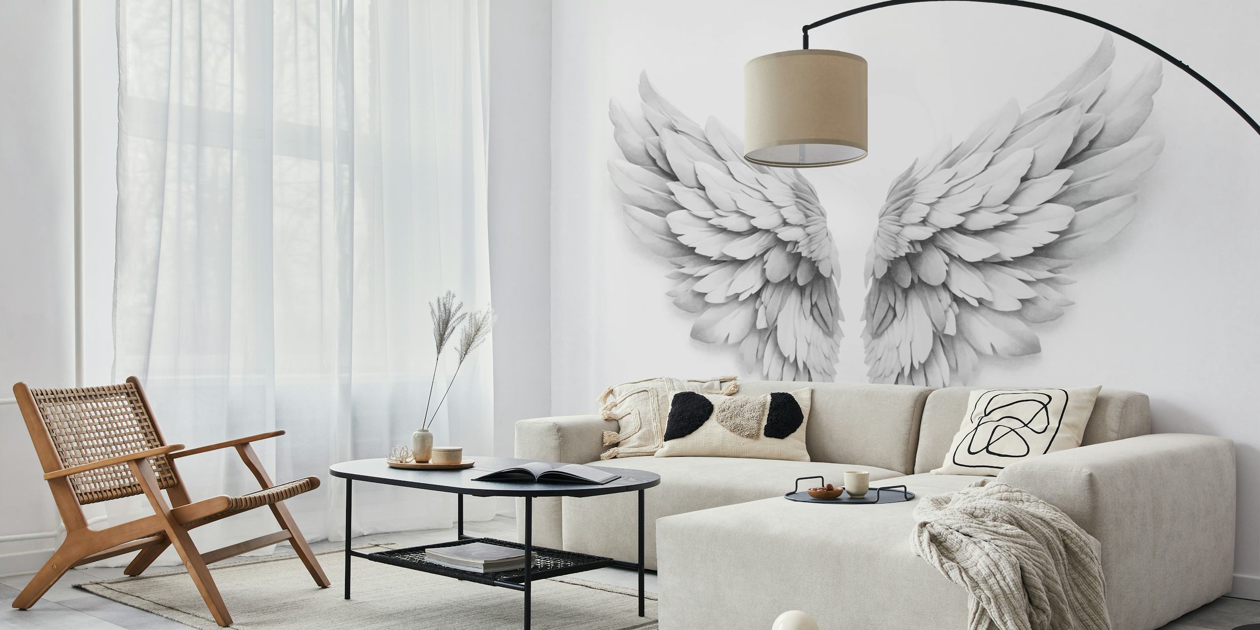 Ταπετσαρία Guardian Angel Wings σε μια αίθουσα