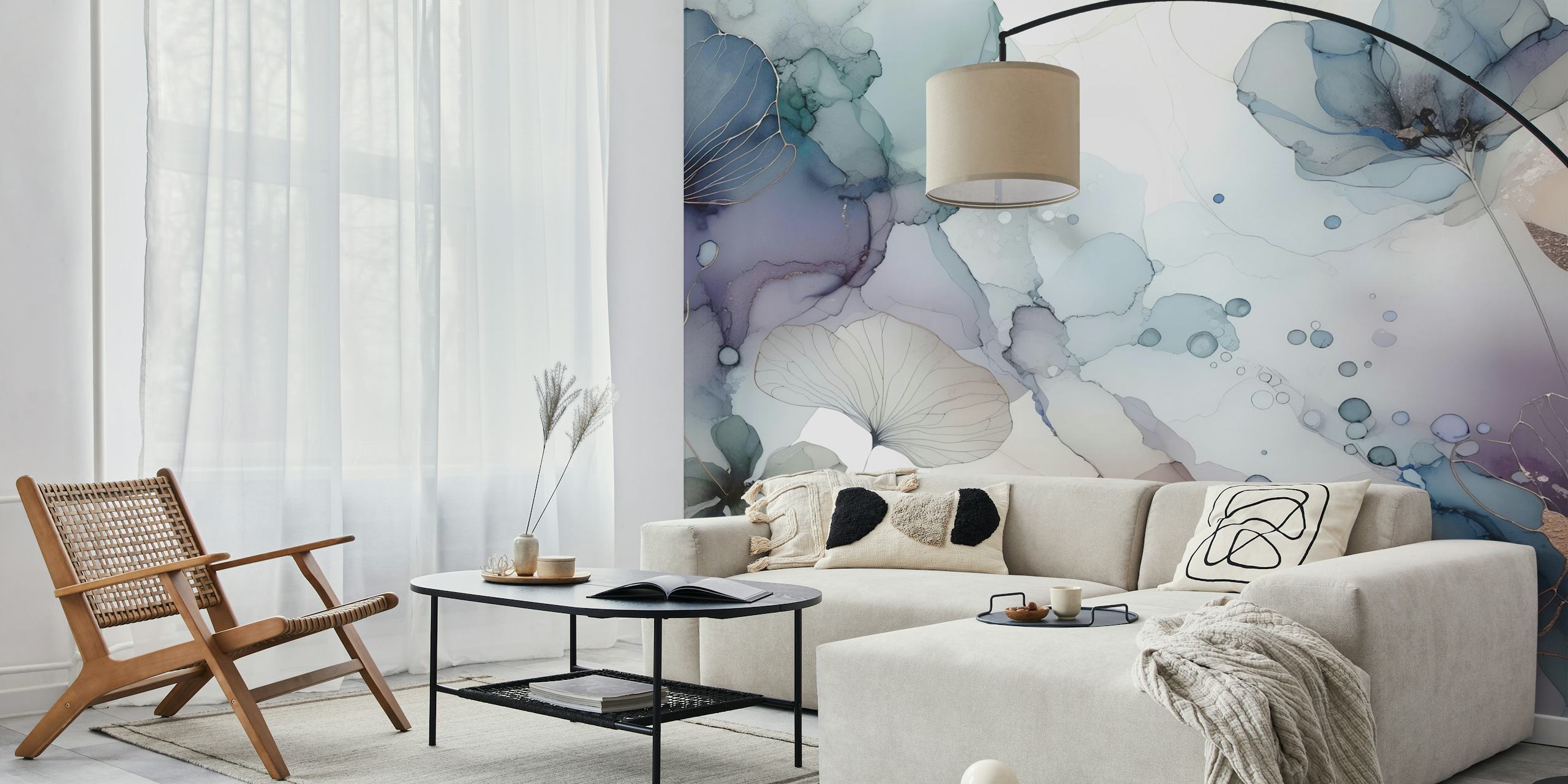 Dreamy Petals 2 floral wallpaper design
