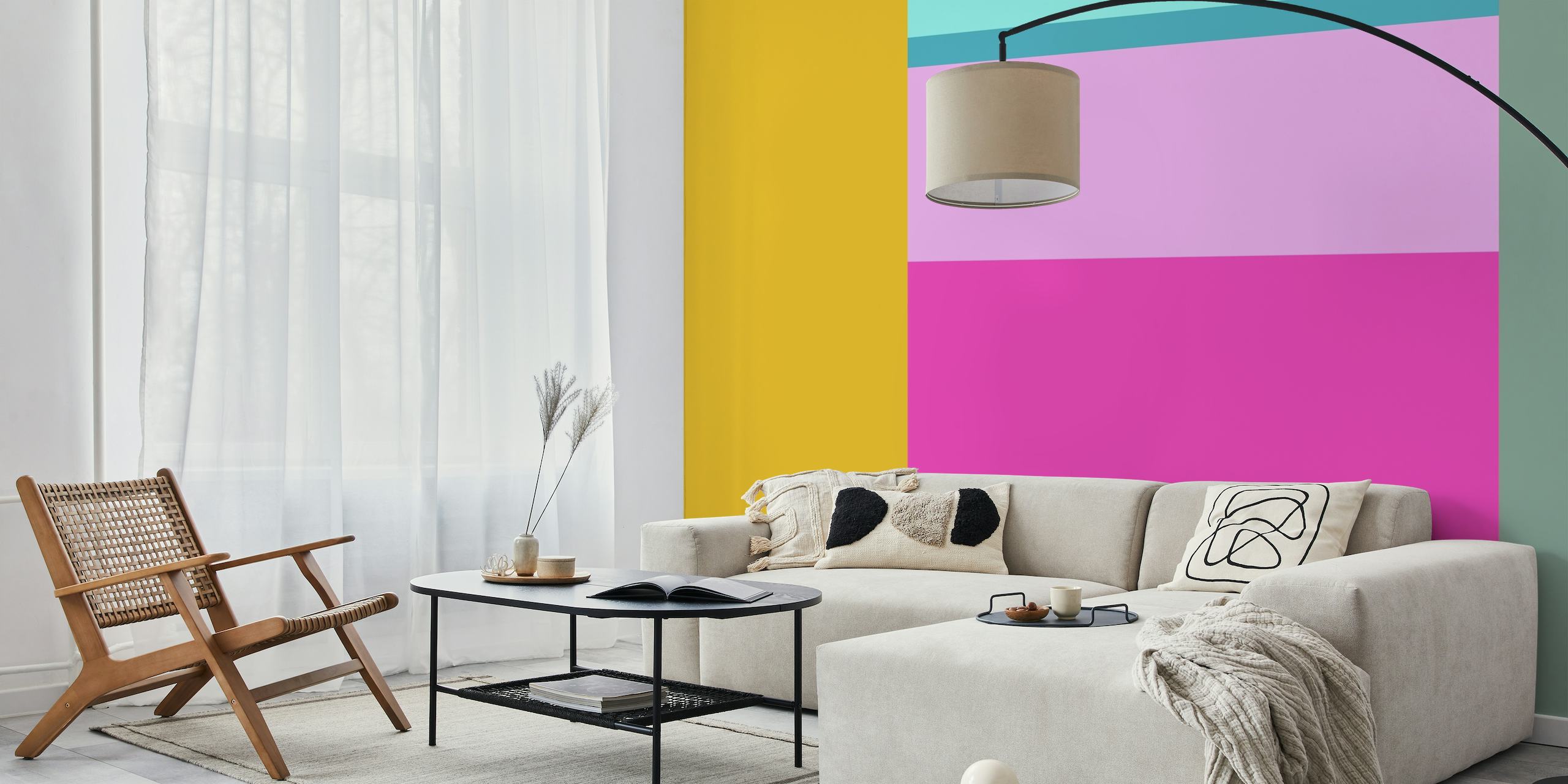 Bright Color Blocking wallpaper