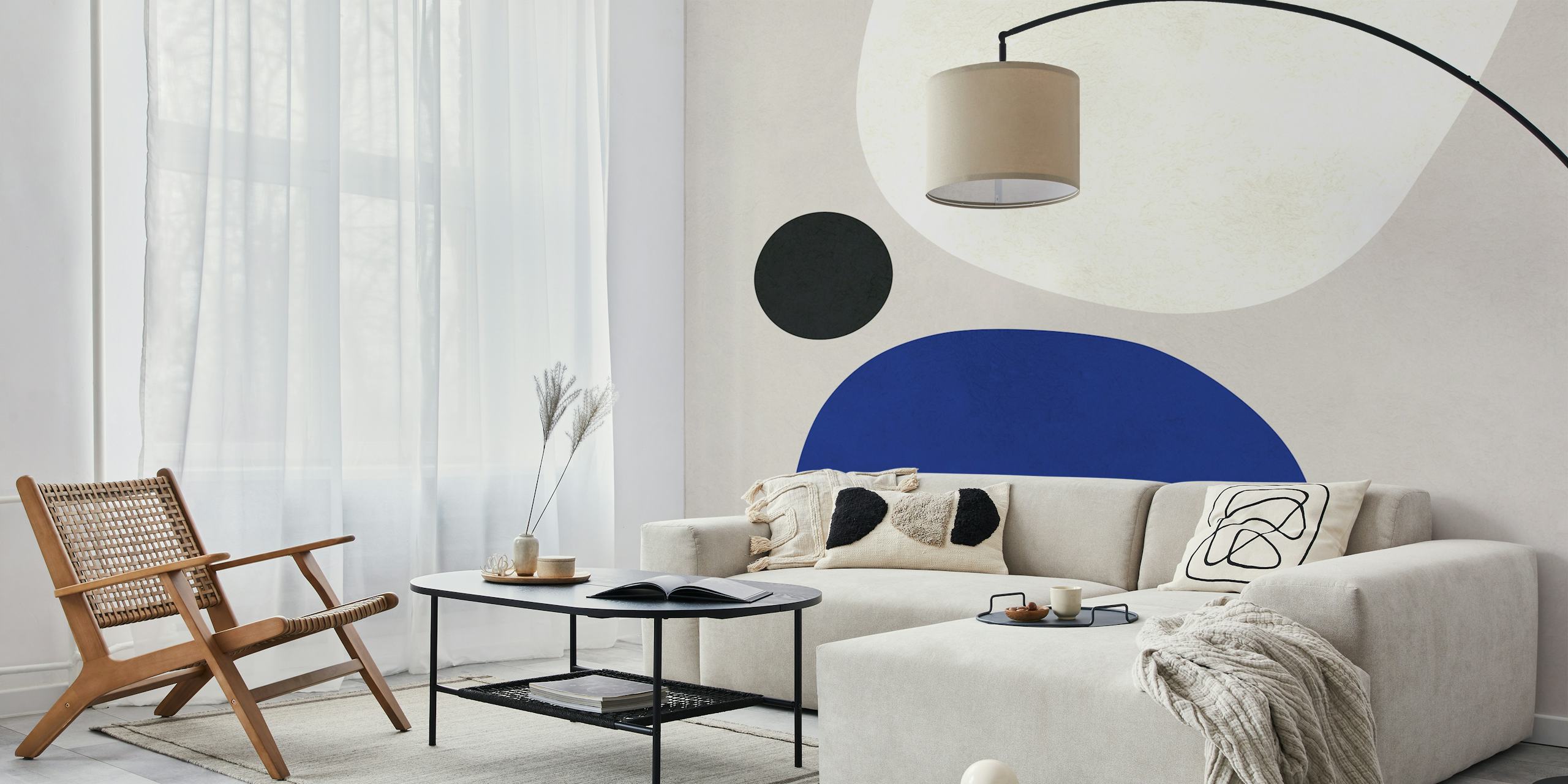 Papel pintado Abstract Geometric Forms en la pared