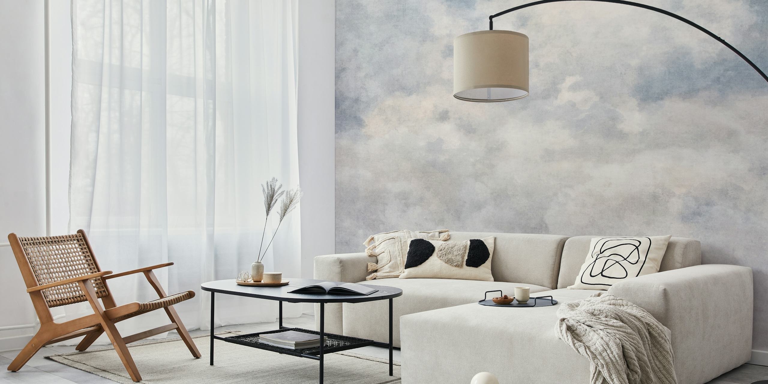 Misty Clouds Textured Decor u sobi