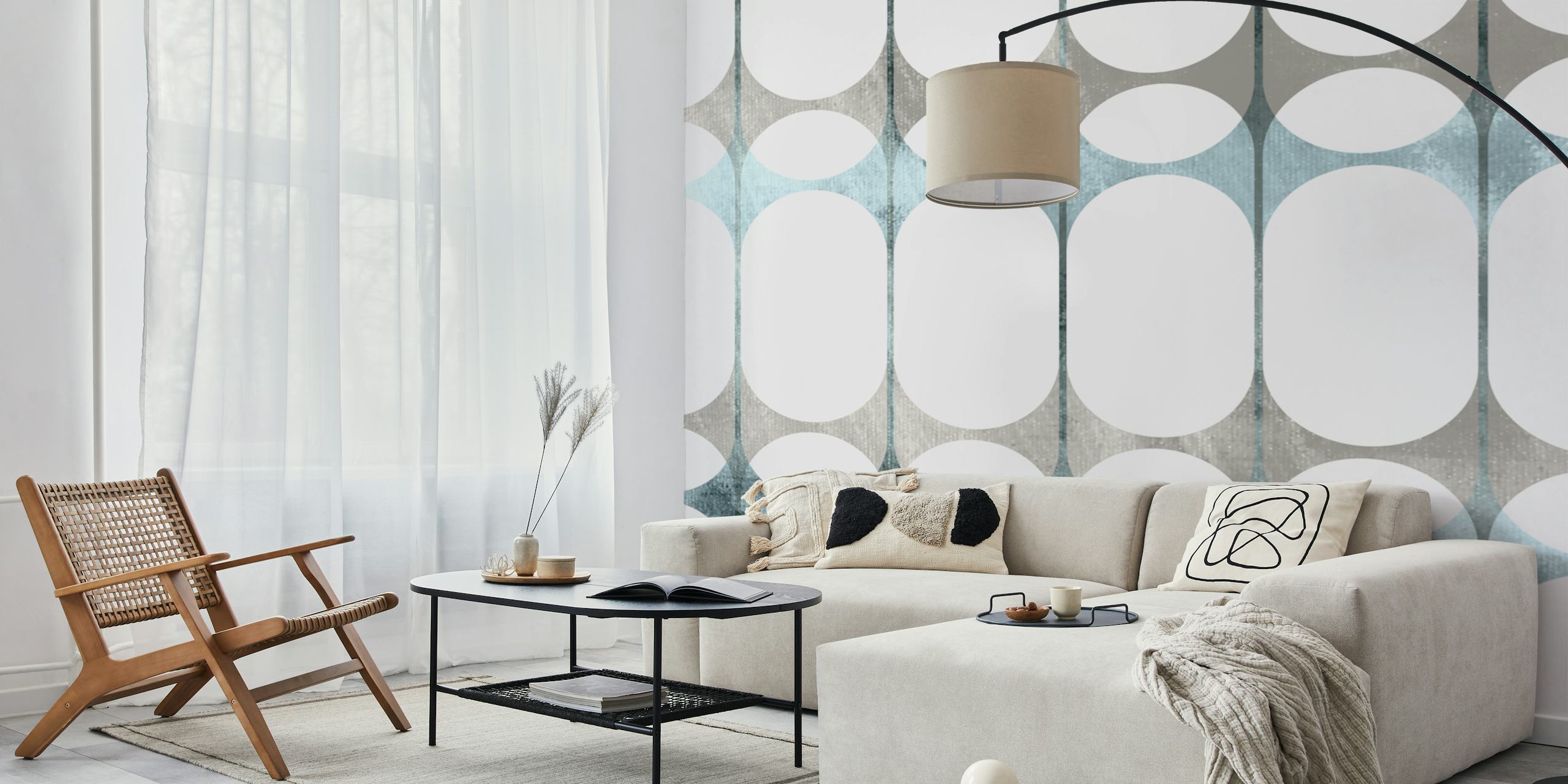 Návrh tapety Nordic Oval Elegance