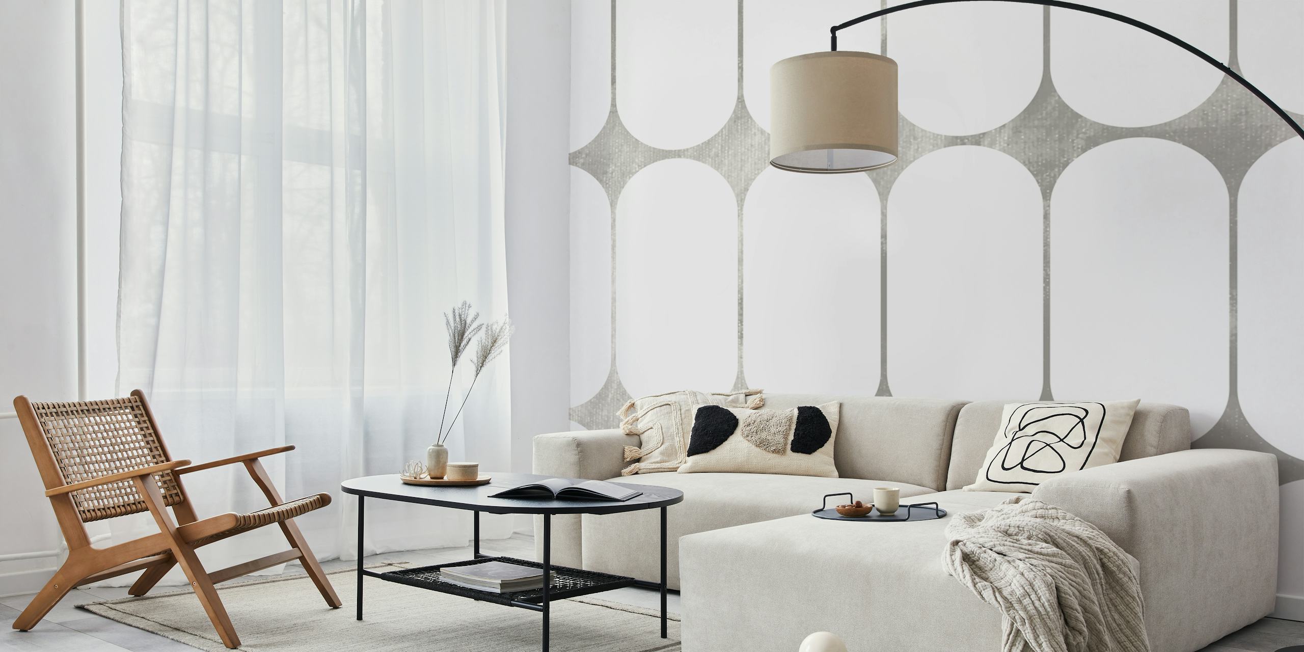 Arctic Capsule Elegance wallpaper in a room setting