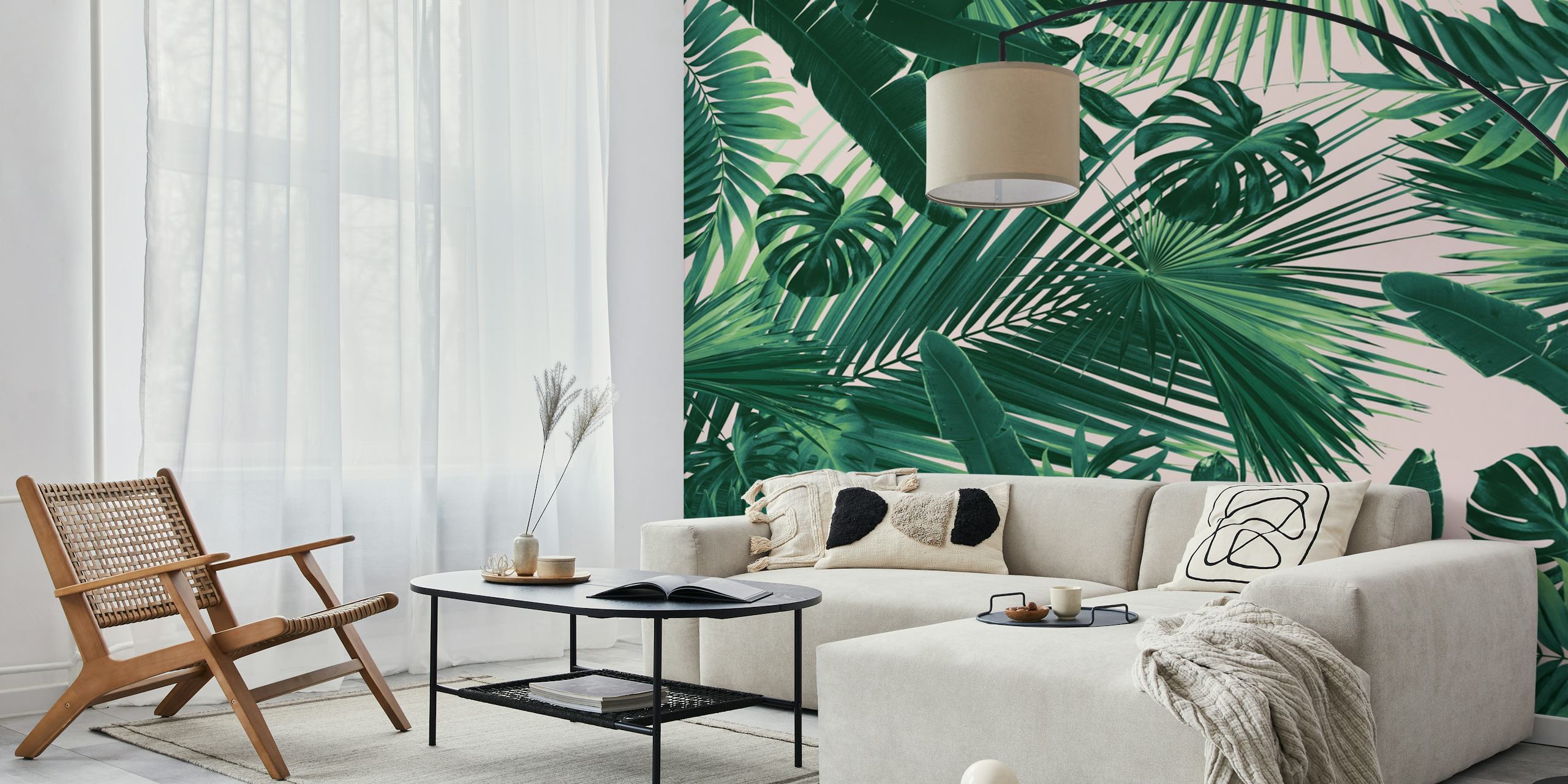 Jungle Leaves Siesta 1 ταπισερί σε ένα δωμάτιο