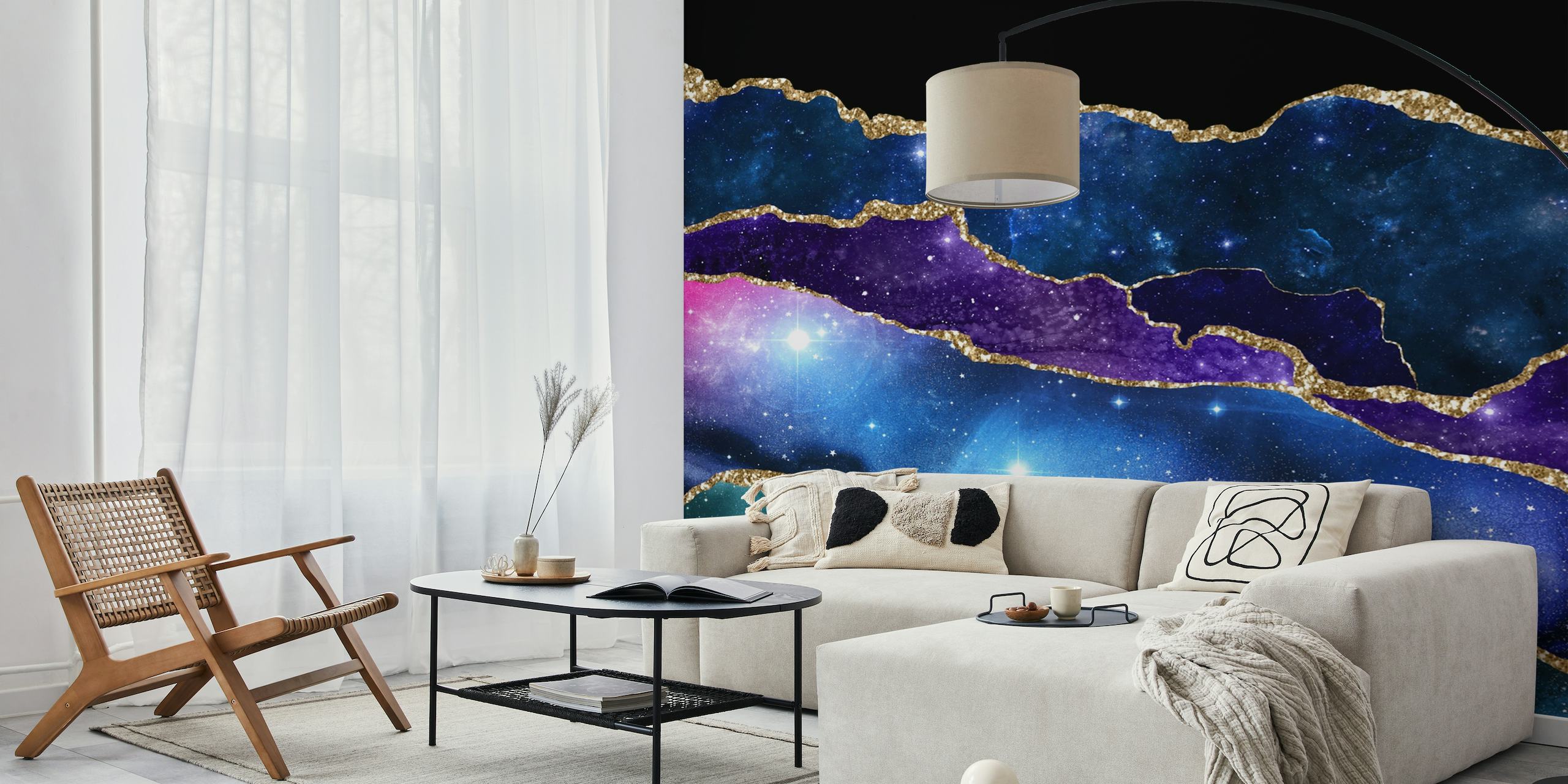Universe Stars Night Marble wallpaper