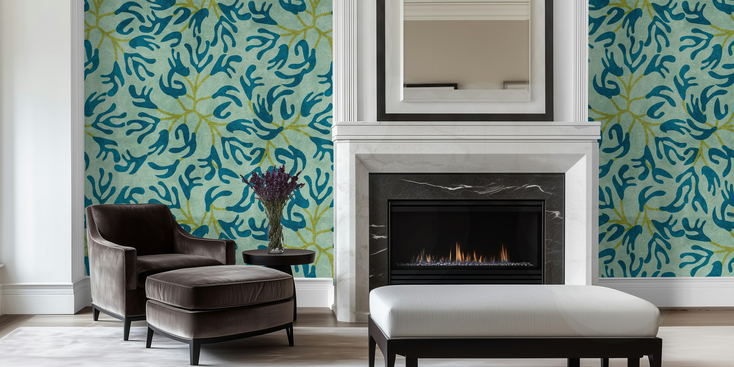 Kelp seaweed wallpaper in un ambiente