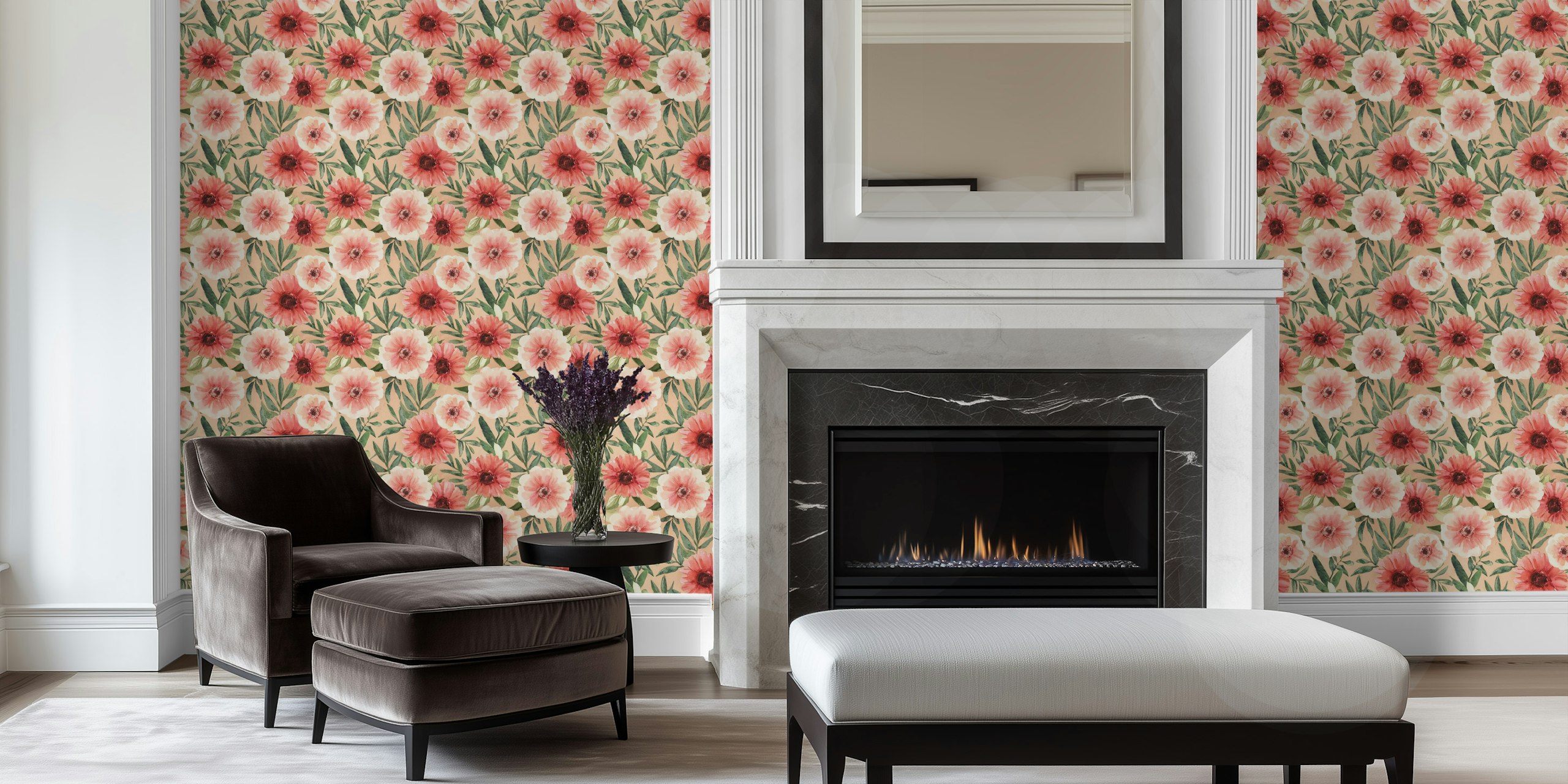 Springtime Floral Whimsy Wallpaper - Happywall.com