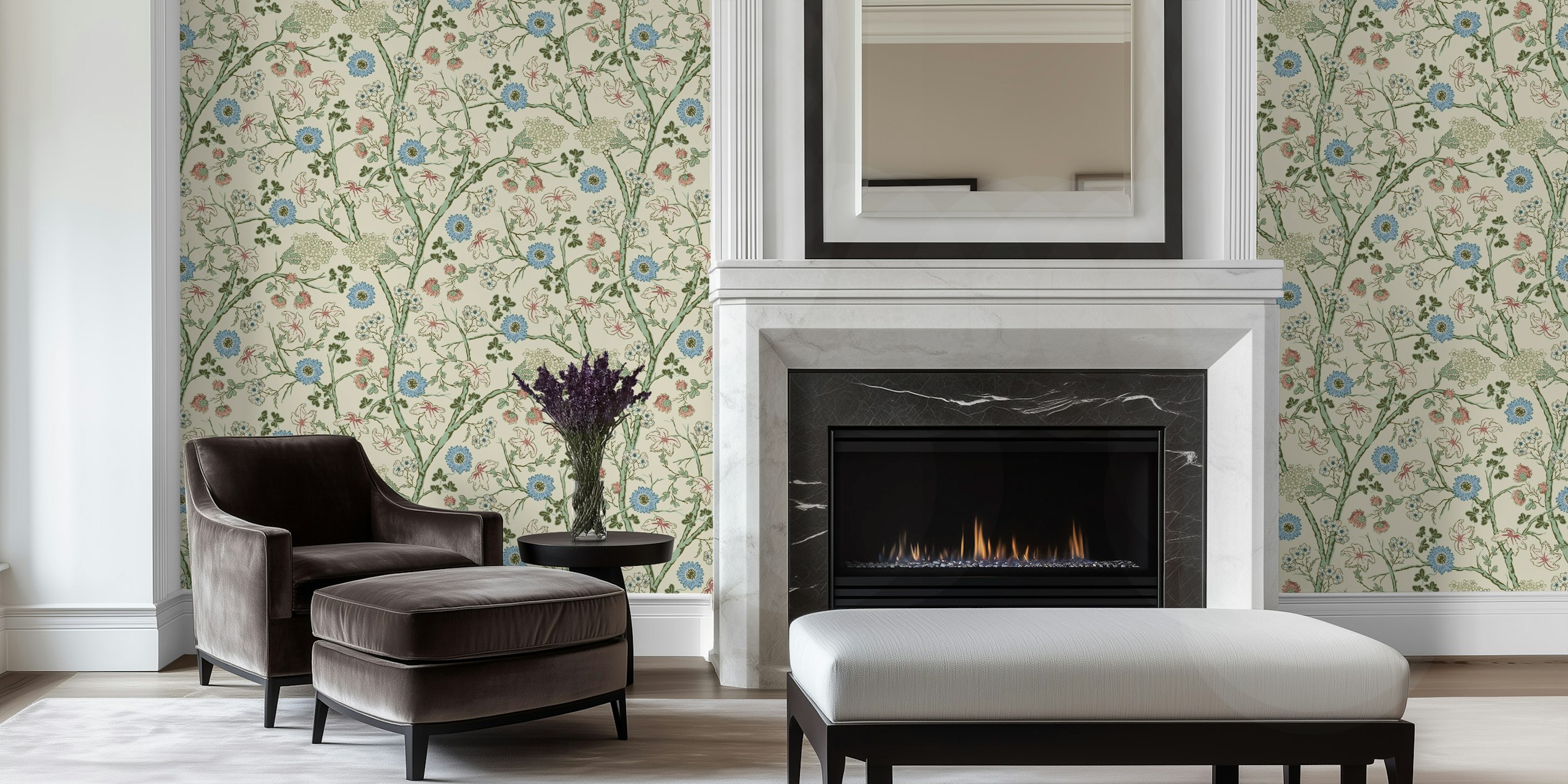 Midsummer bloom wallpaper i et rom