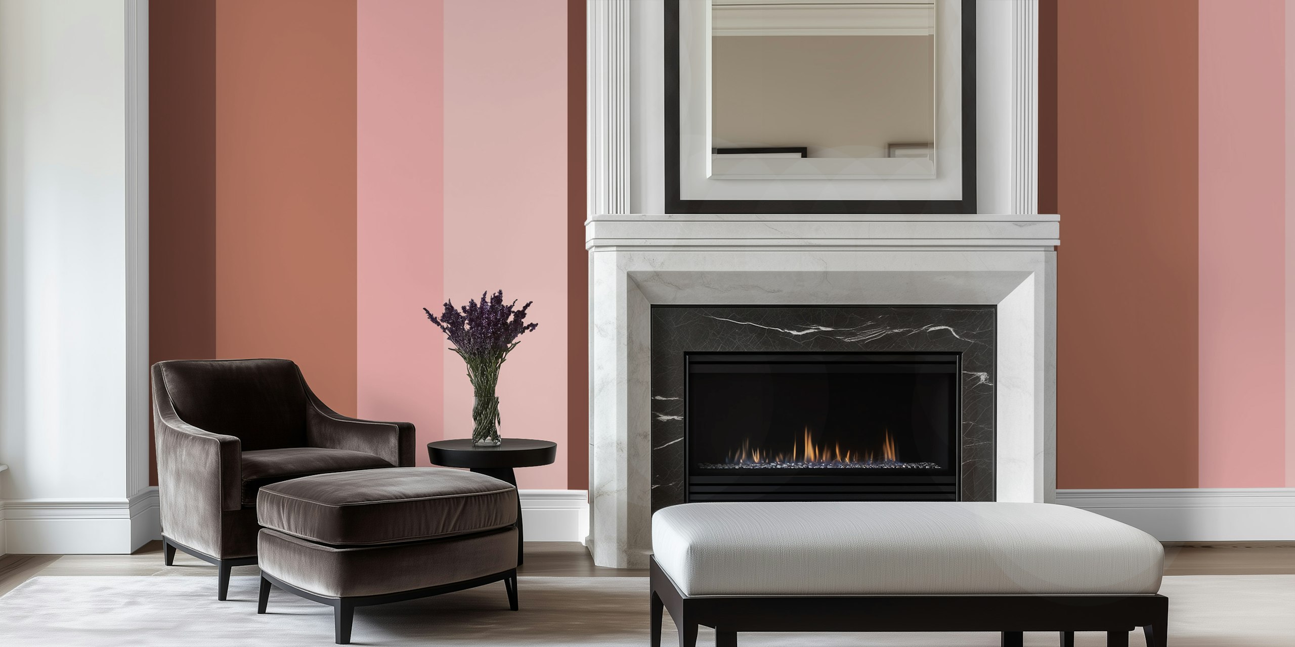 Simple Blush Pink Surface Wall Mural