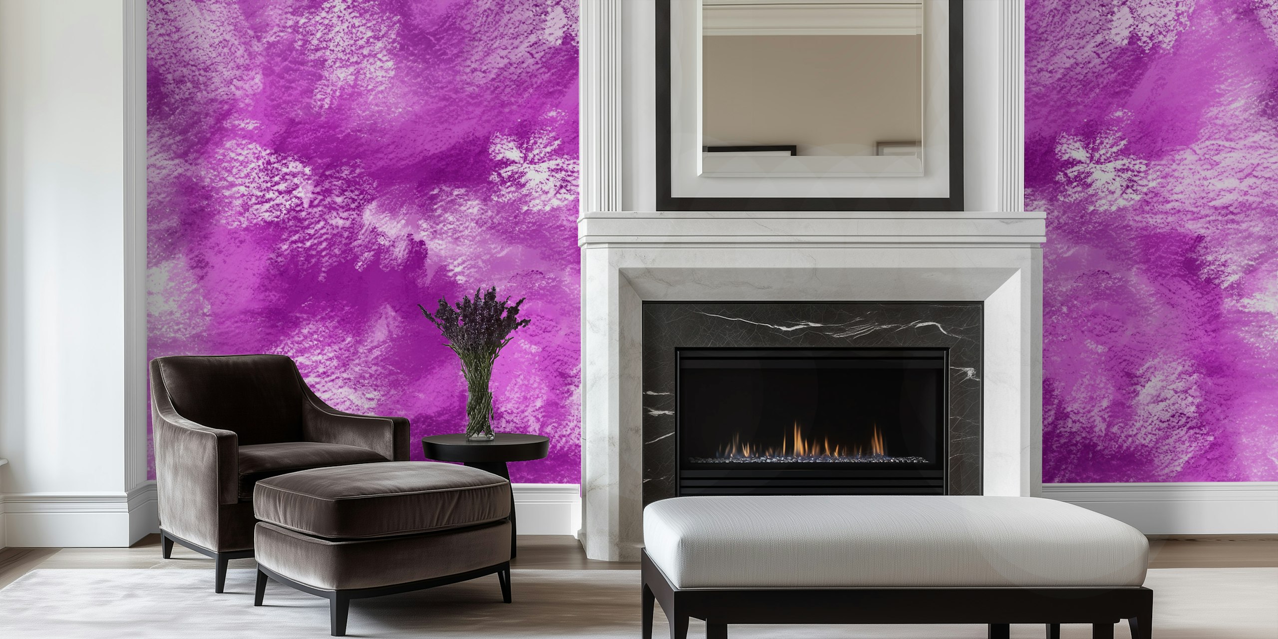 Abstract magenta brushstroke design wallpaper