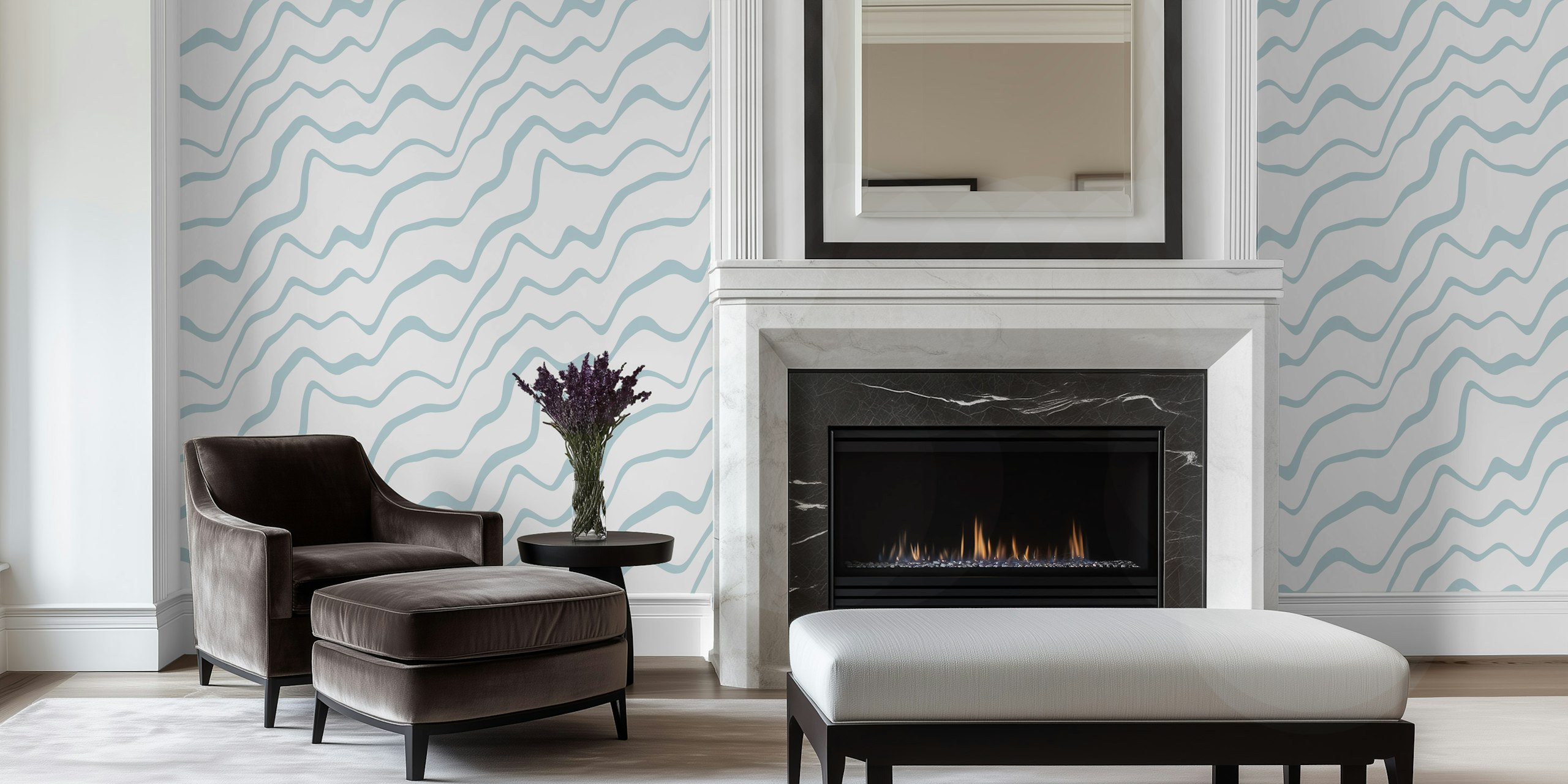 Maritimer Flair wallpaper displayed in a room