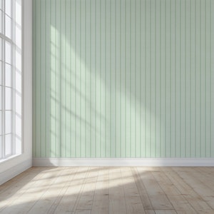 Fresh Green Vertical Stripes