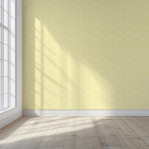 Hexagon Mosaic Tile - Mono-Butter Yellow