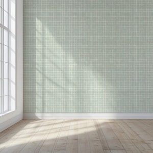 Calming Teal Grid