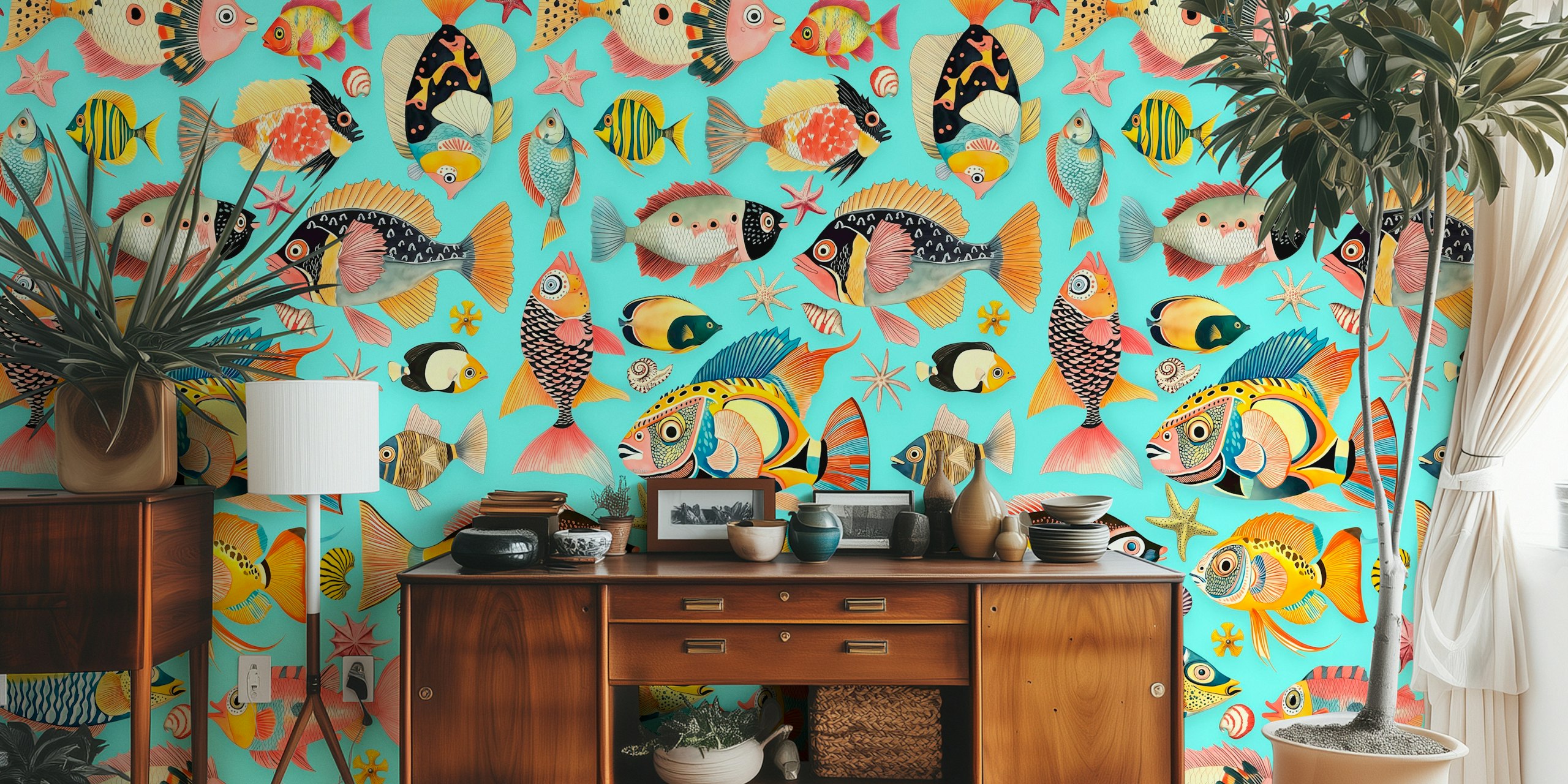 Multicolor Fish Underwater Marine Life tapeta