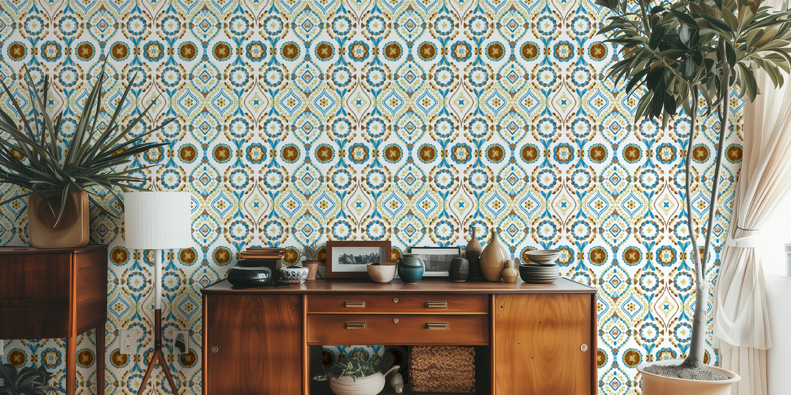 Tapeta Artisan Tile Essence v místnosti