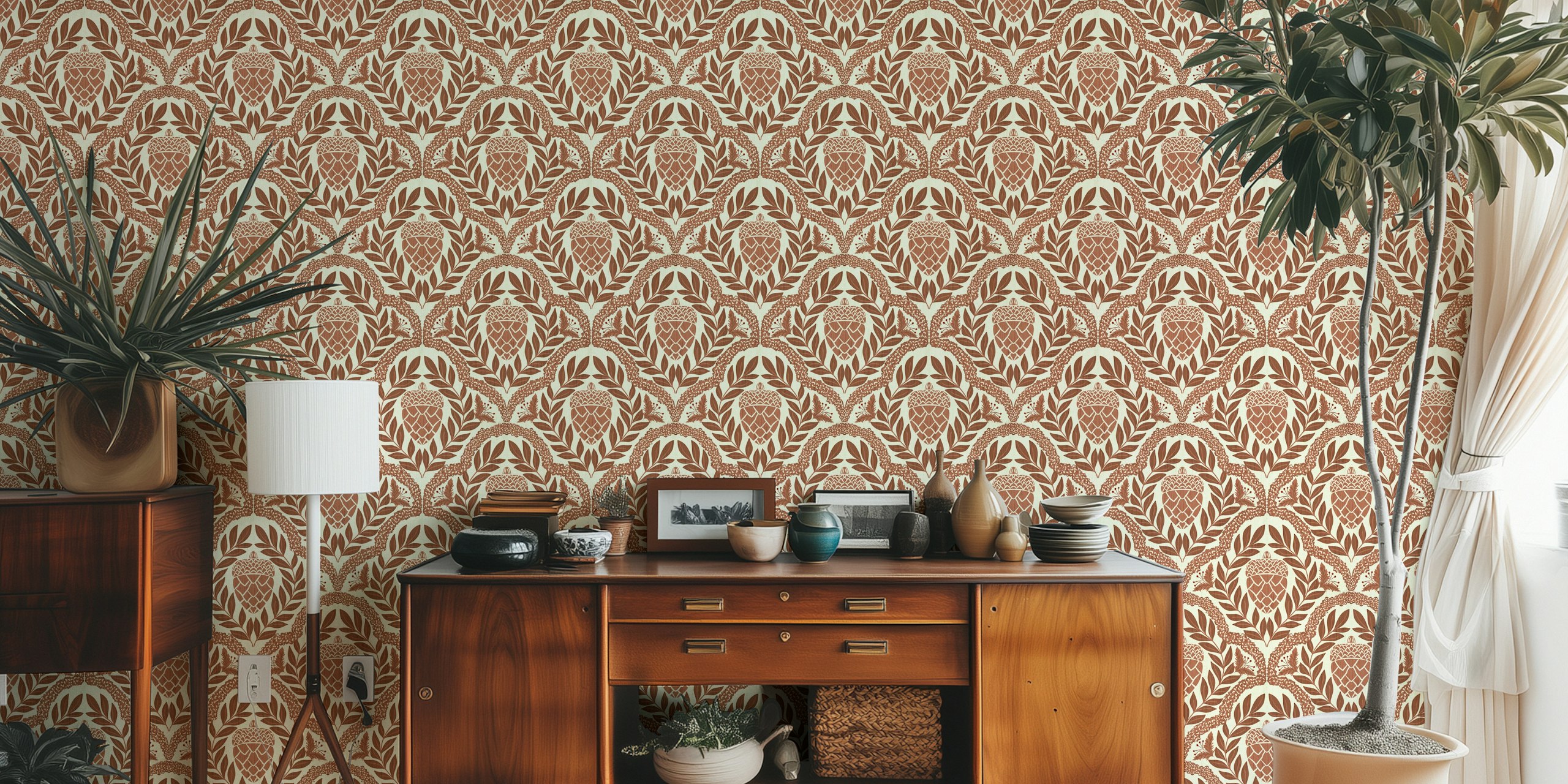 Moucha Mousse Woods foliage tapeta w pokoju