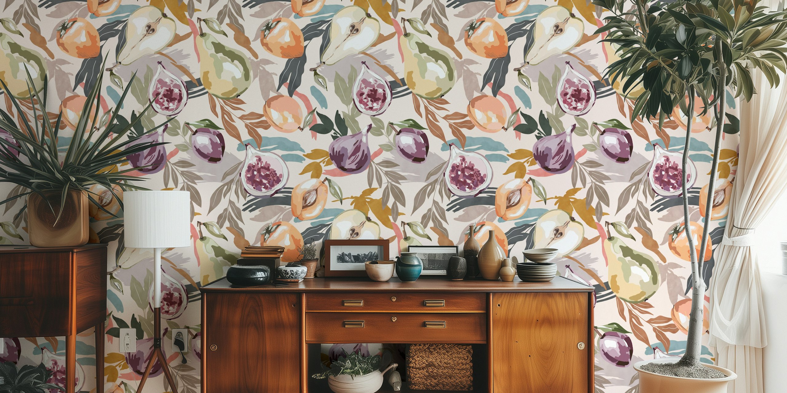 Fruity Essence Charm wallpaper in a room
