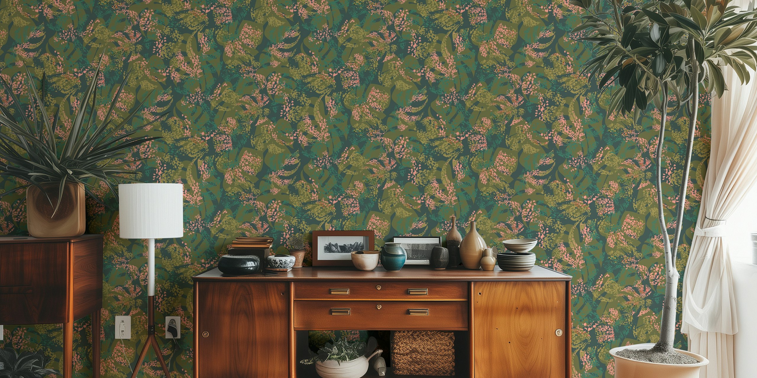 Tropicana Texture wallpaper in stylish room