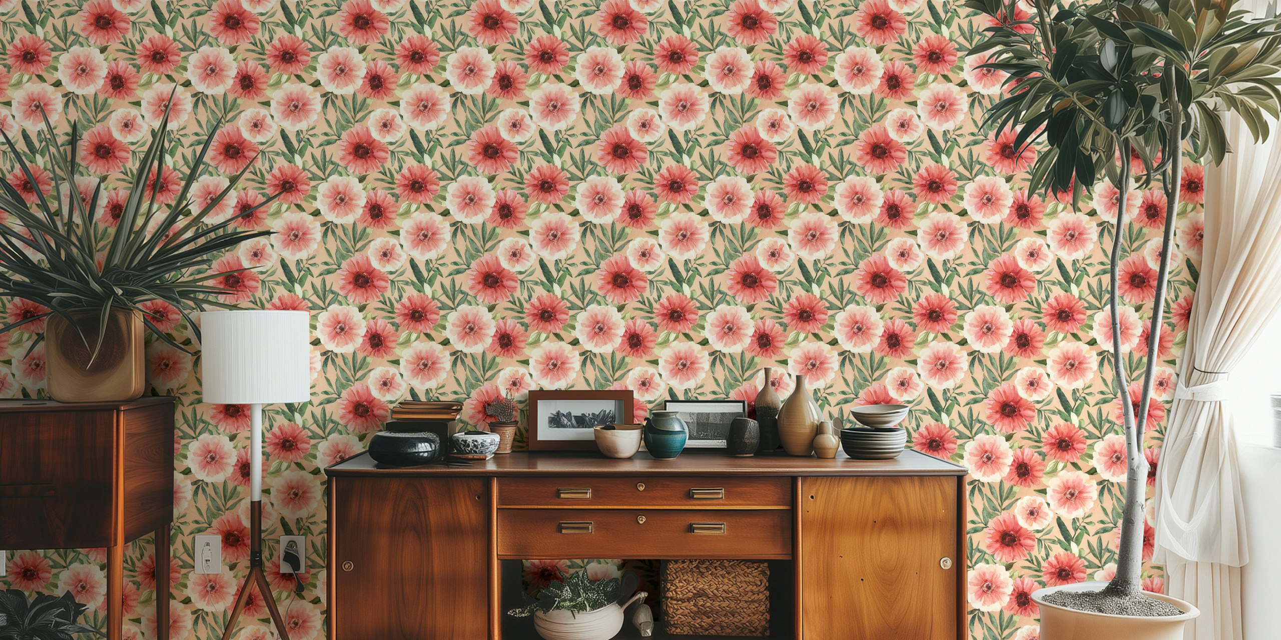 Springtime Floral Whimsy Wallpaper - Happywall.com