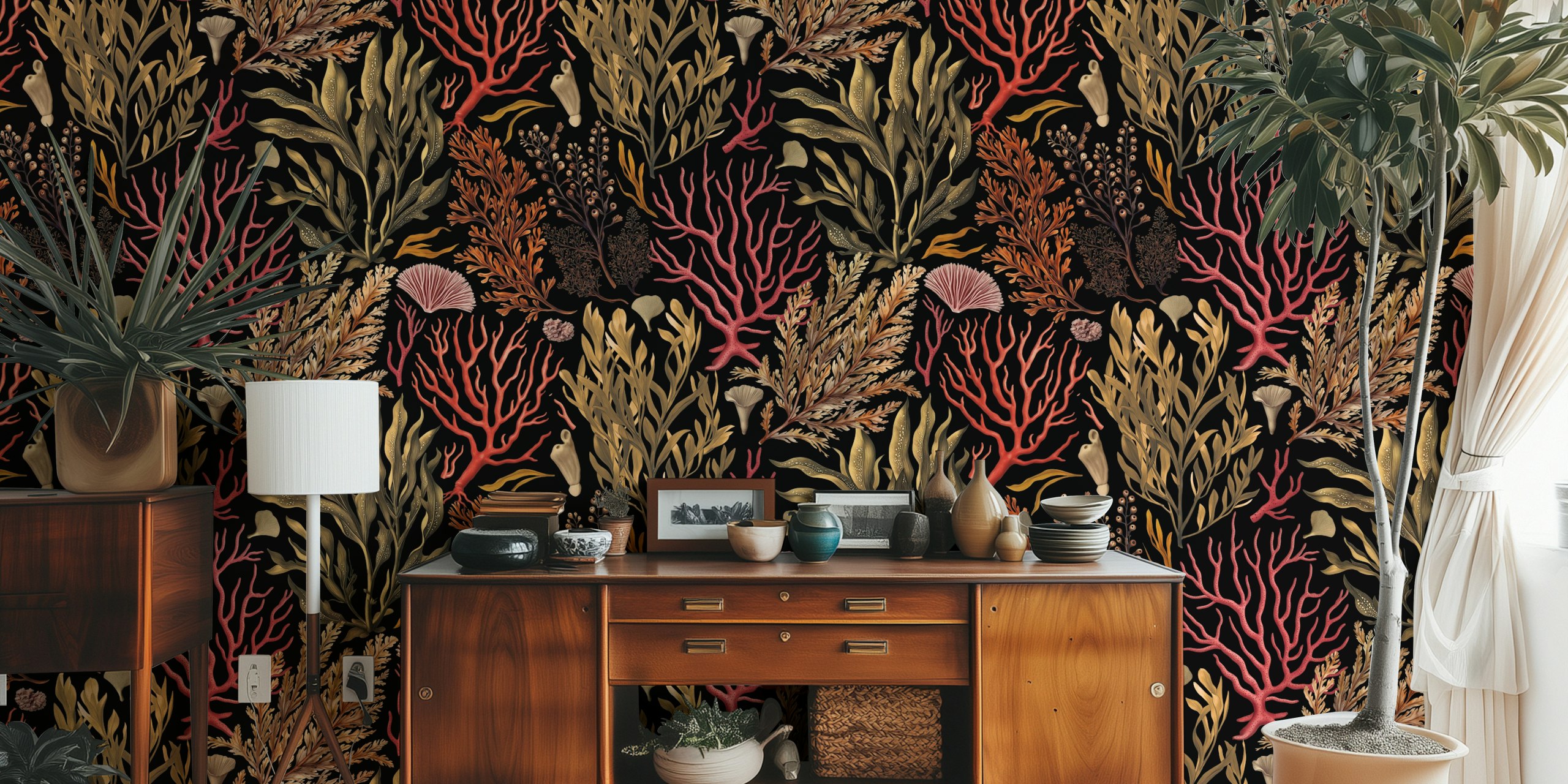 Mystical Ocean Underwater Seaweed Garden wallpaper