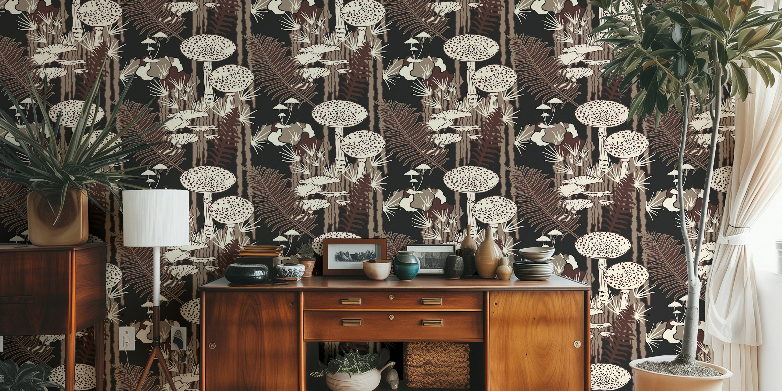 Design de papier peint Forest Floor in Winter