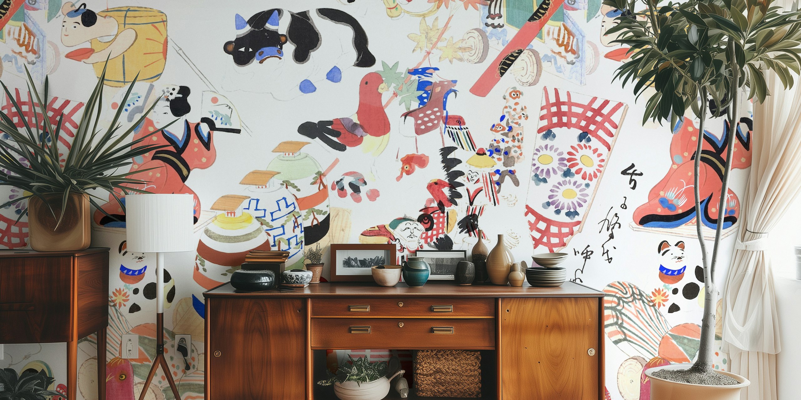 Chihiro wallpaper displayed in a room