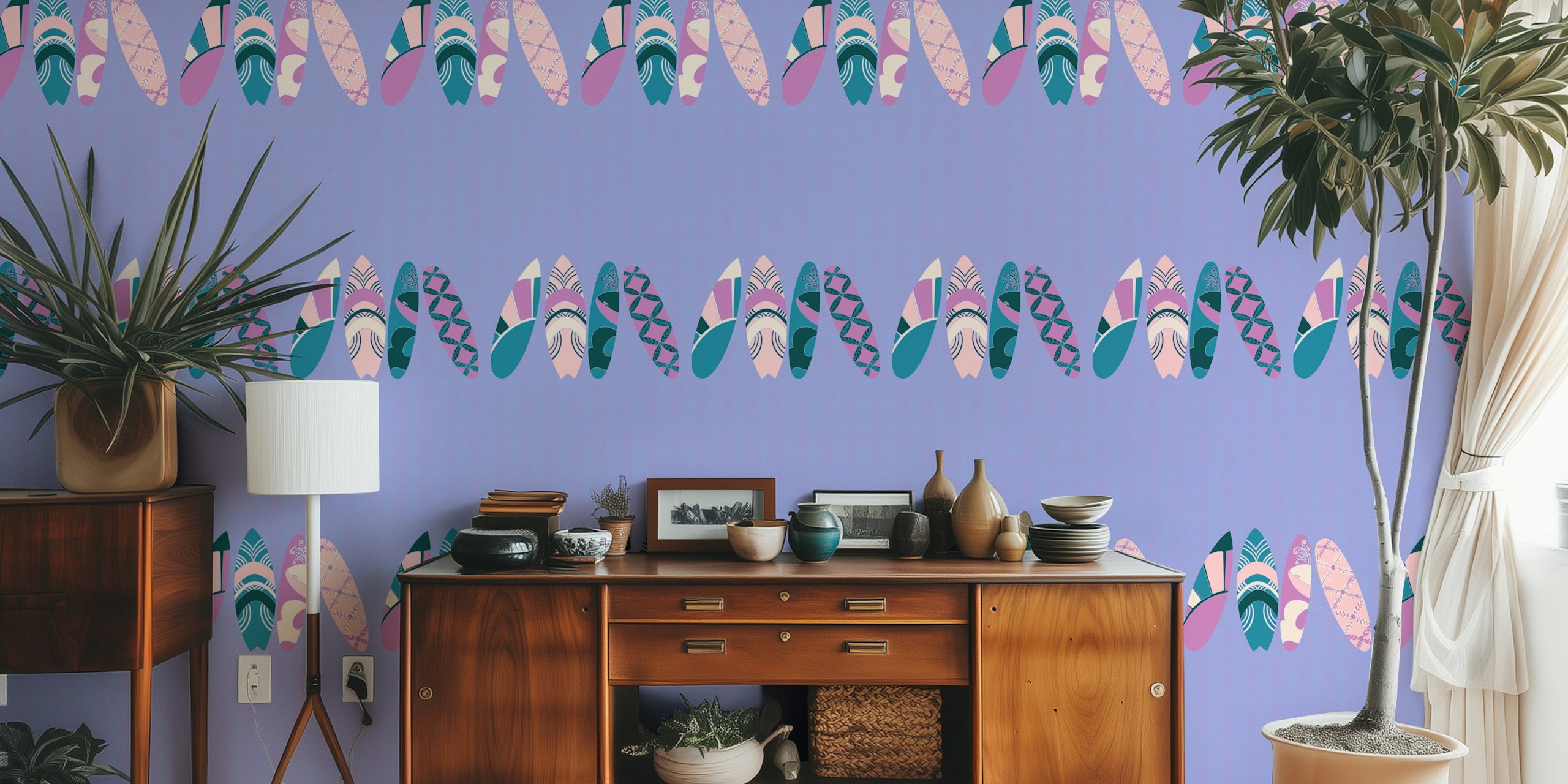 Dizajn tapete Surfboards u sobi