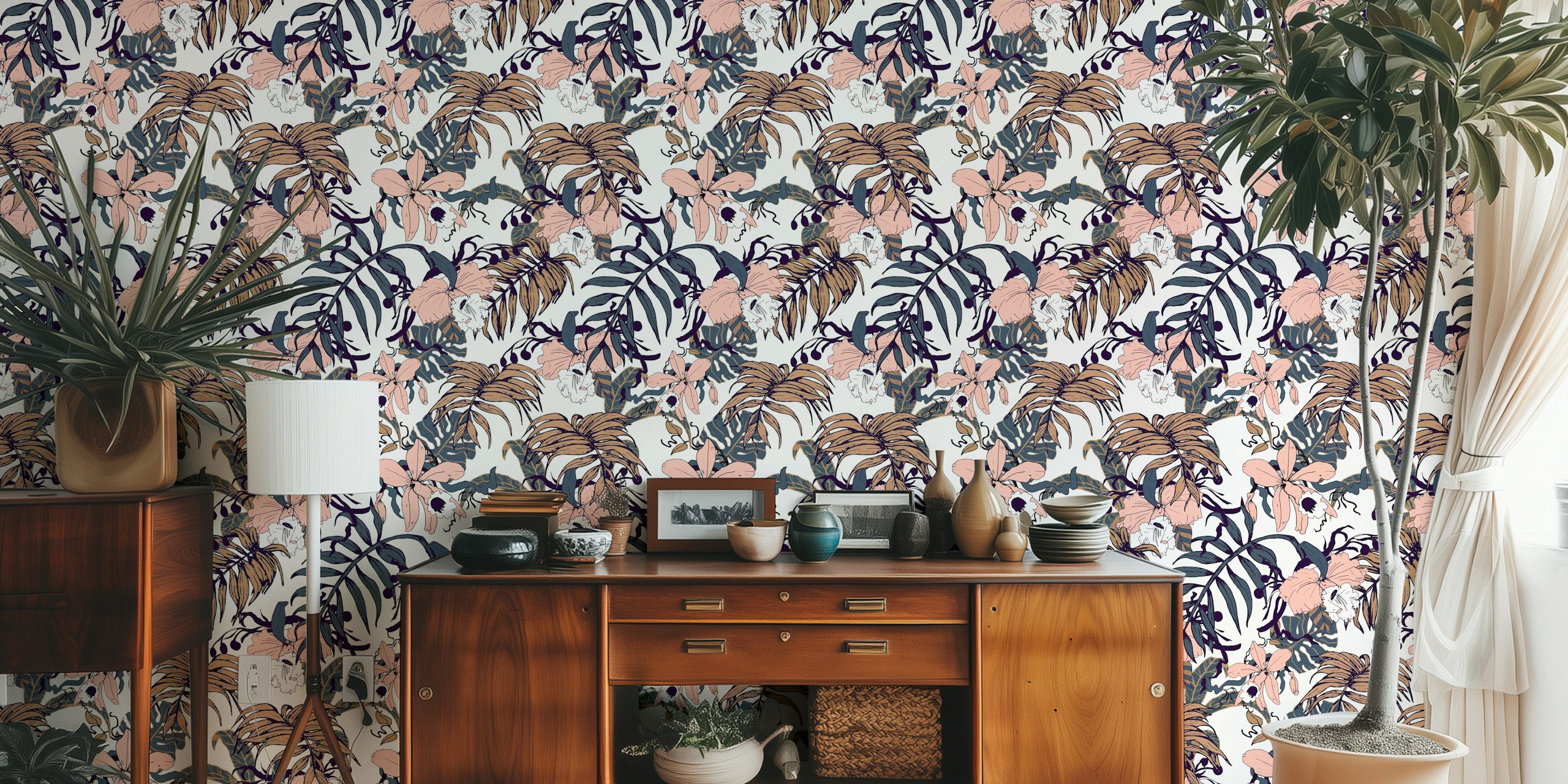 Winter in the jungle tapetti huoneessa