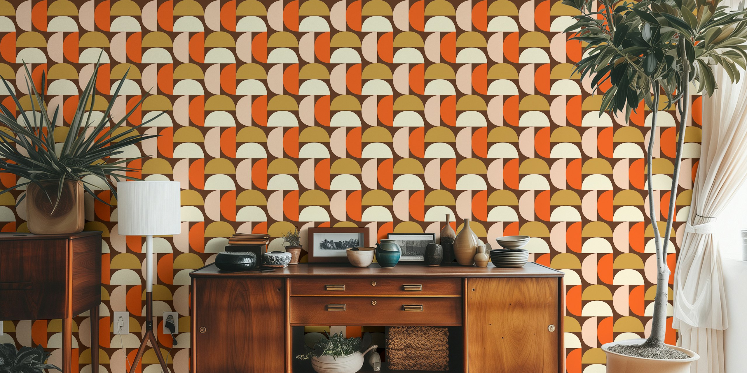 Mindfulness Mod Dots Brown i ett rum