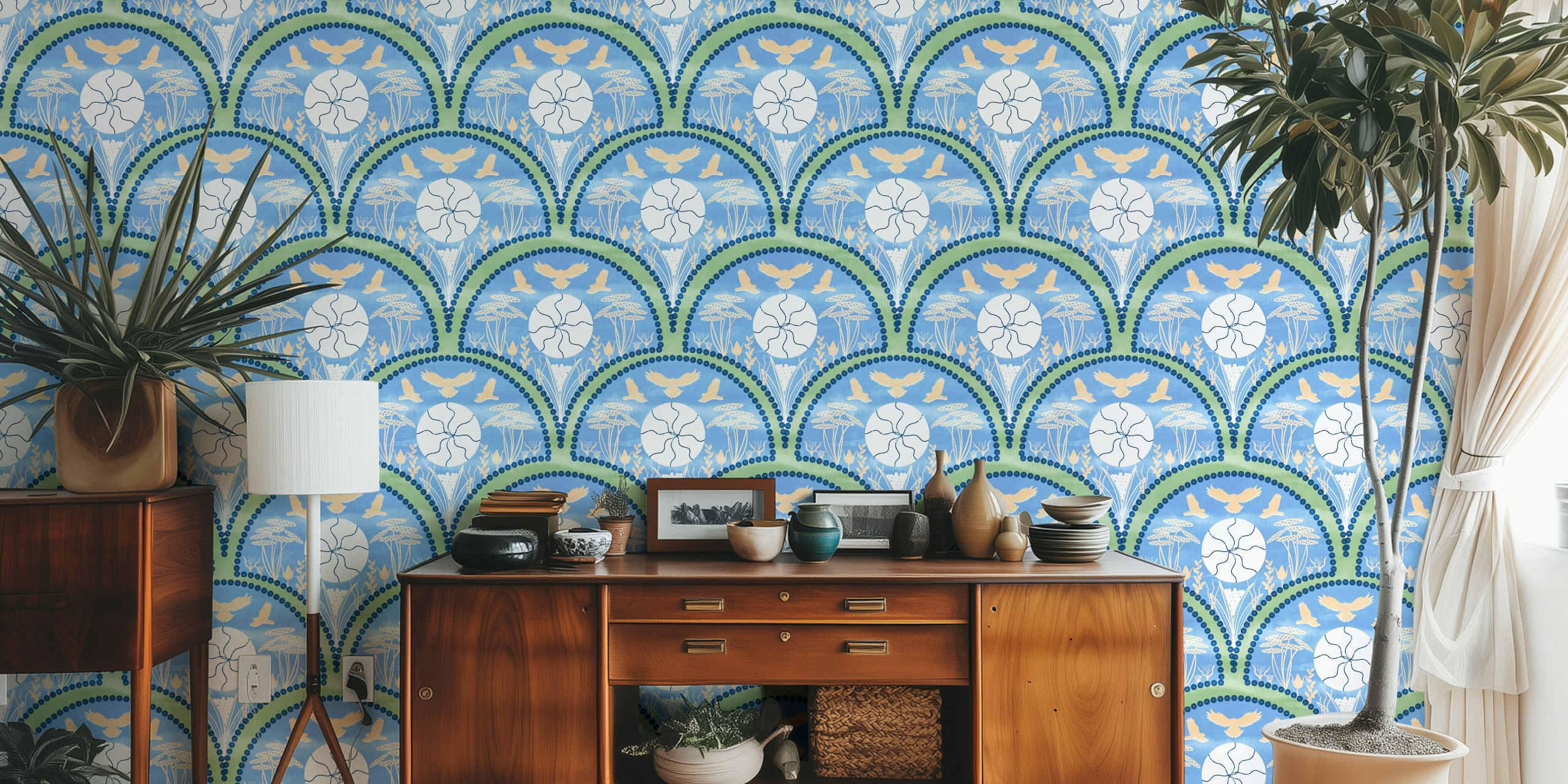 Tapeta Botanical Maximalist 10 u sobi