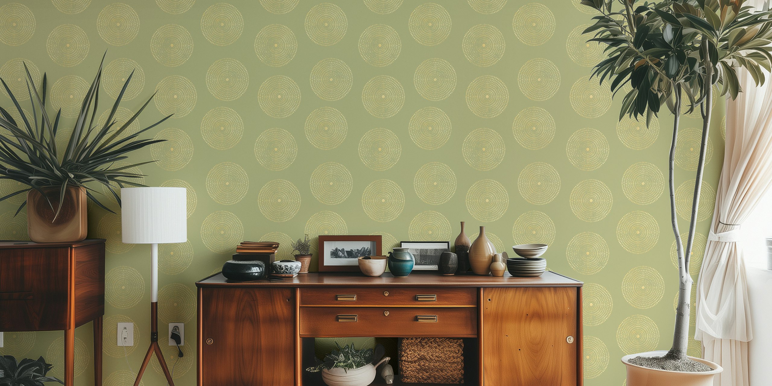 Vintage Visions tapetdesign i et rum
