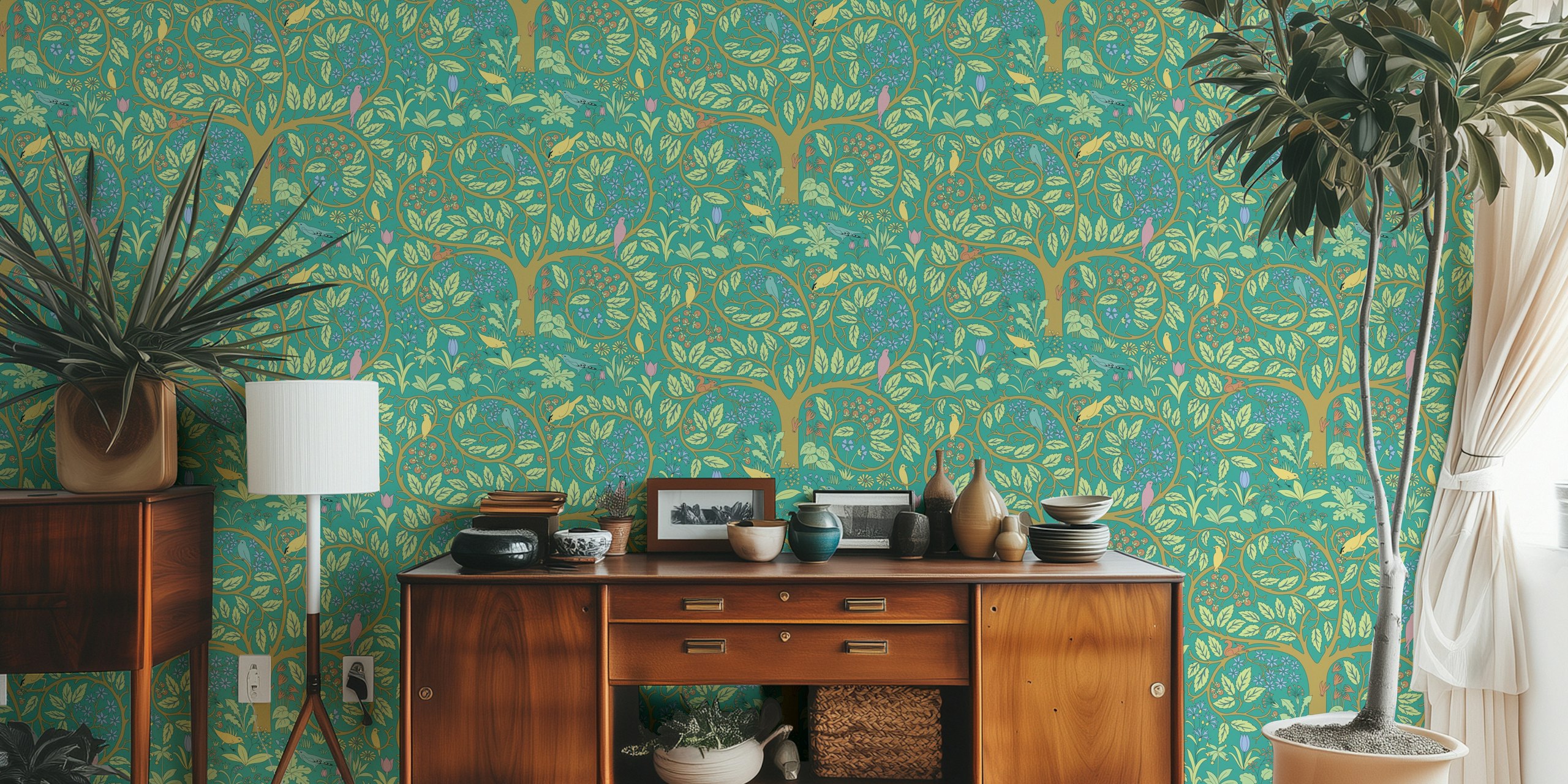 Vintage Garden of Eden 1 wallpaper design