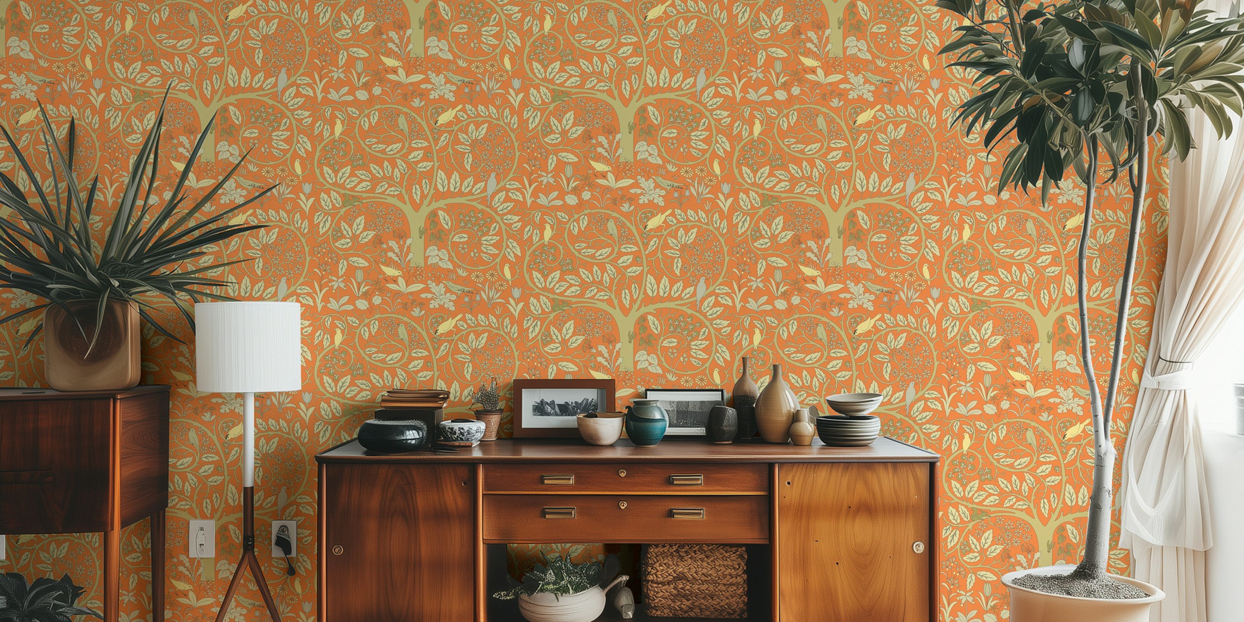 Vintage Garden of Eden 8 wallpaper design