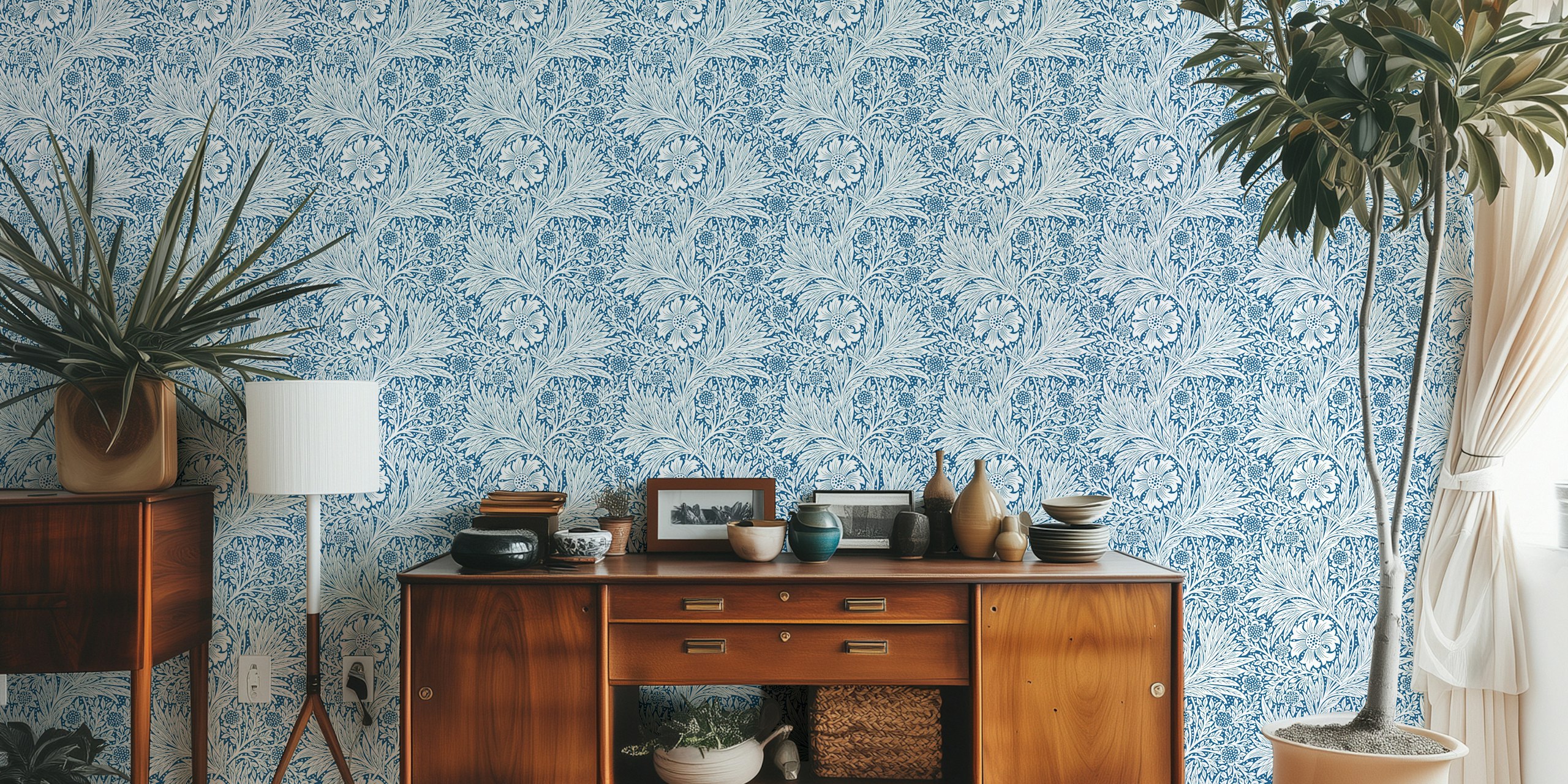 Vintage Victorian Pure Marigold tapetdesign