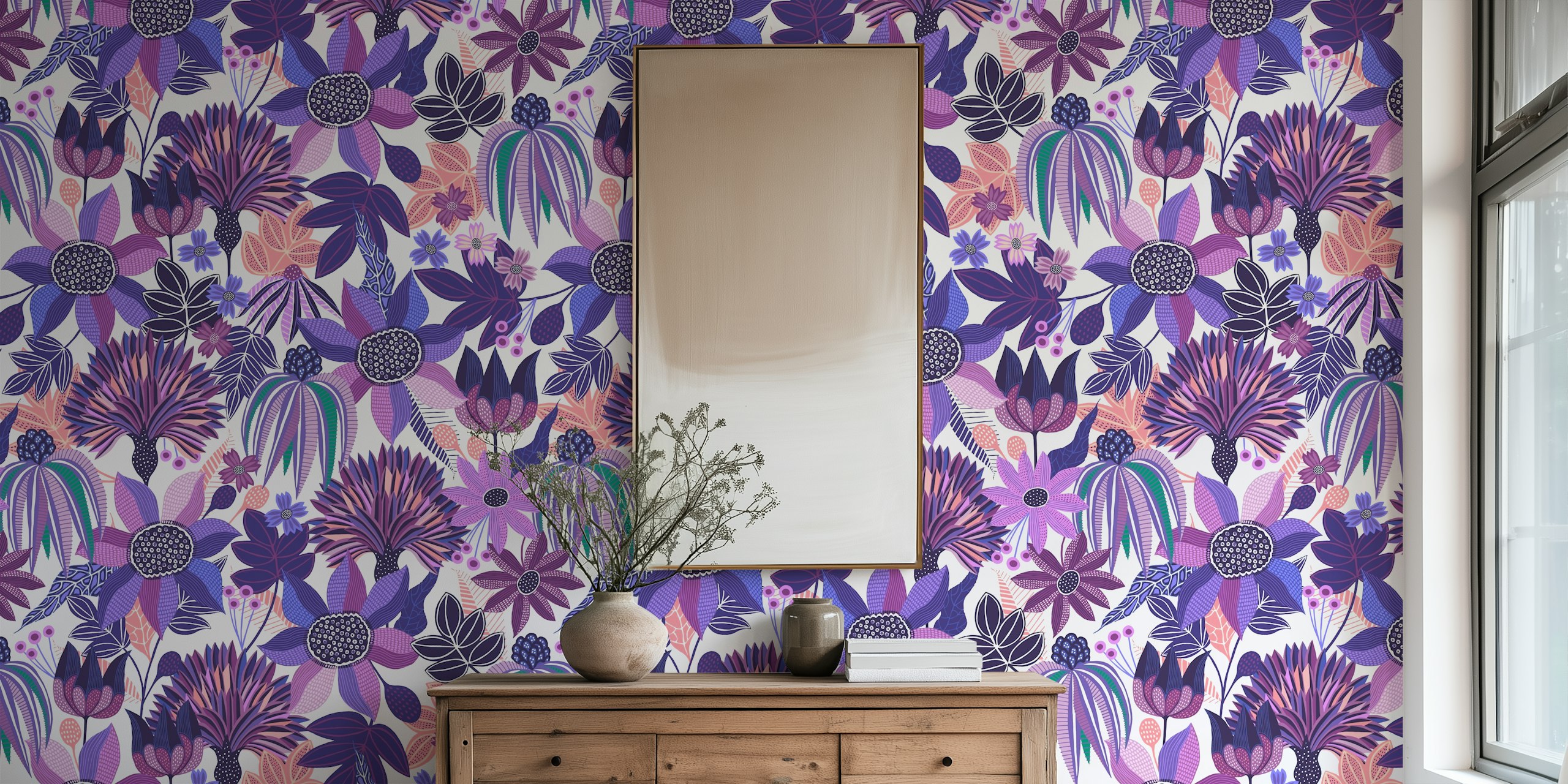 Design tapety Purple Paradise Garden
