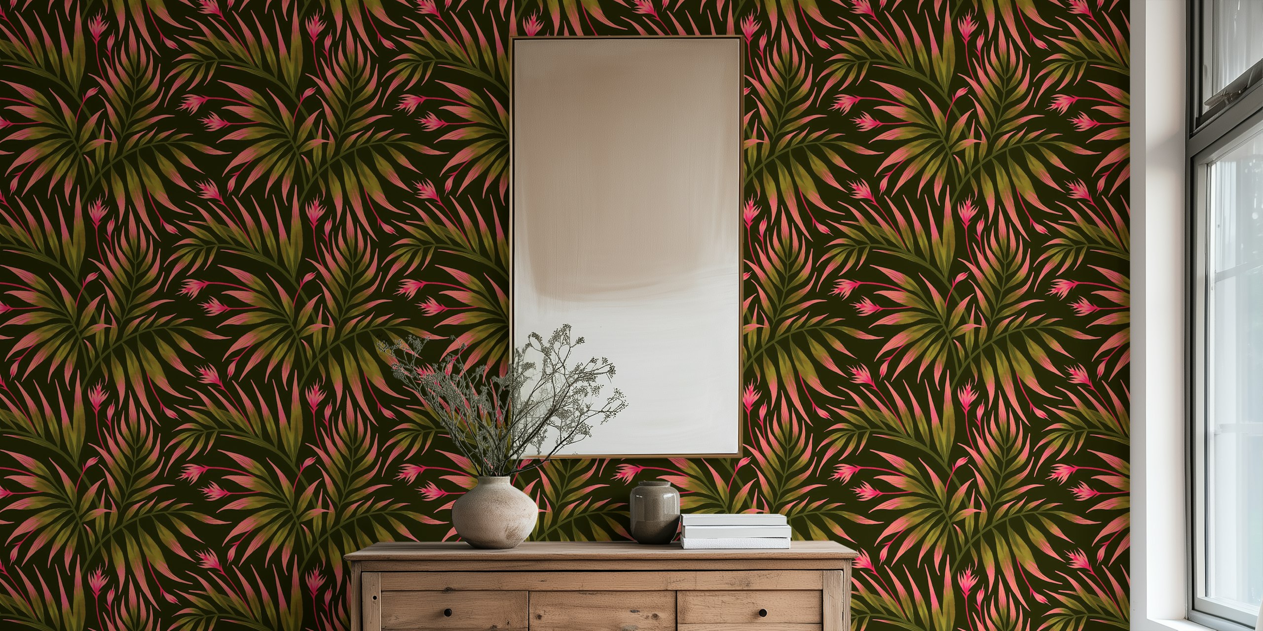 Papier peint Waikiki Palm dans une pièce