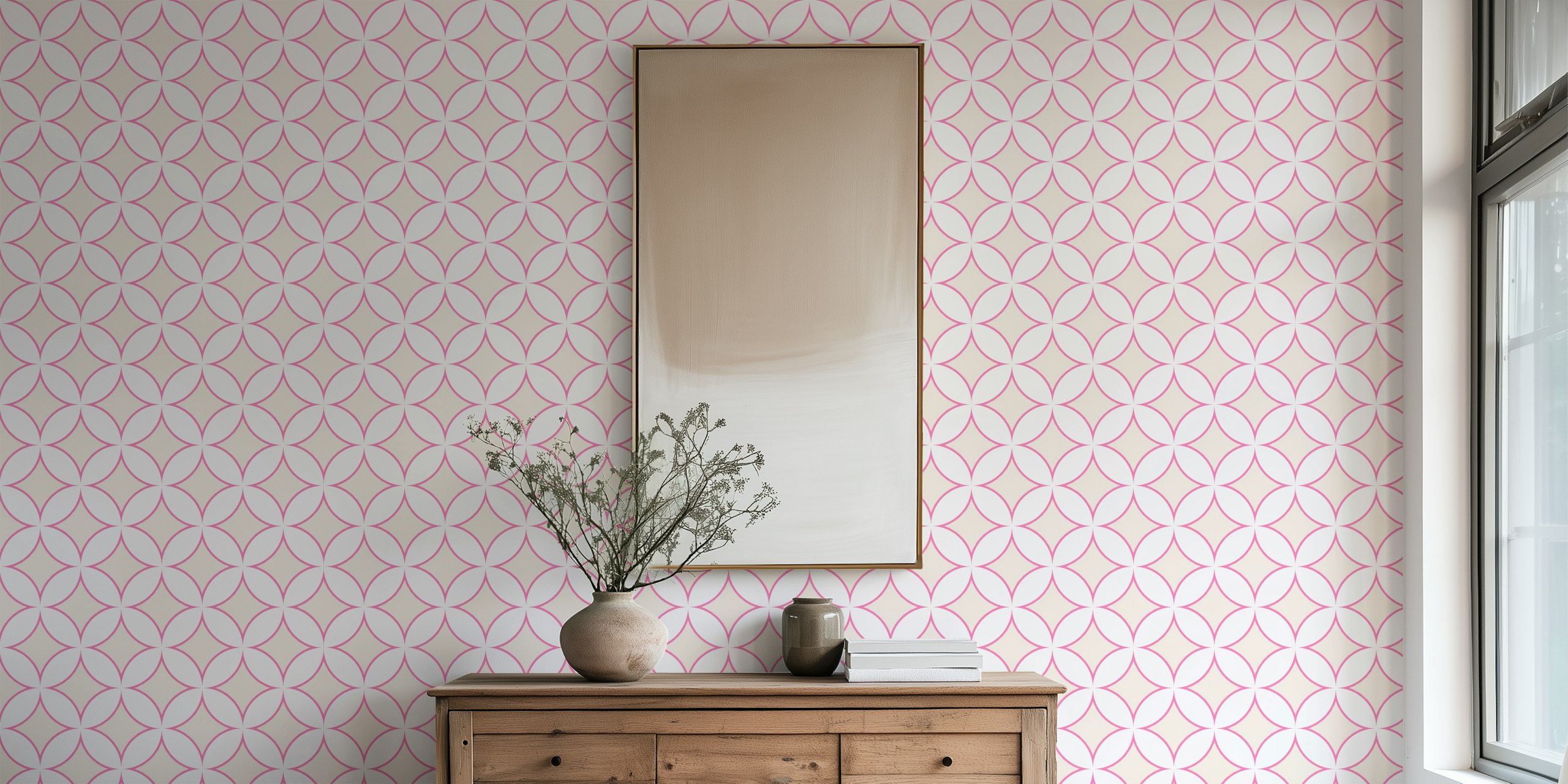 Hamptons Chic wallpaper in een kamer